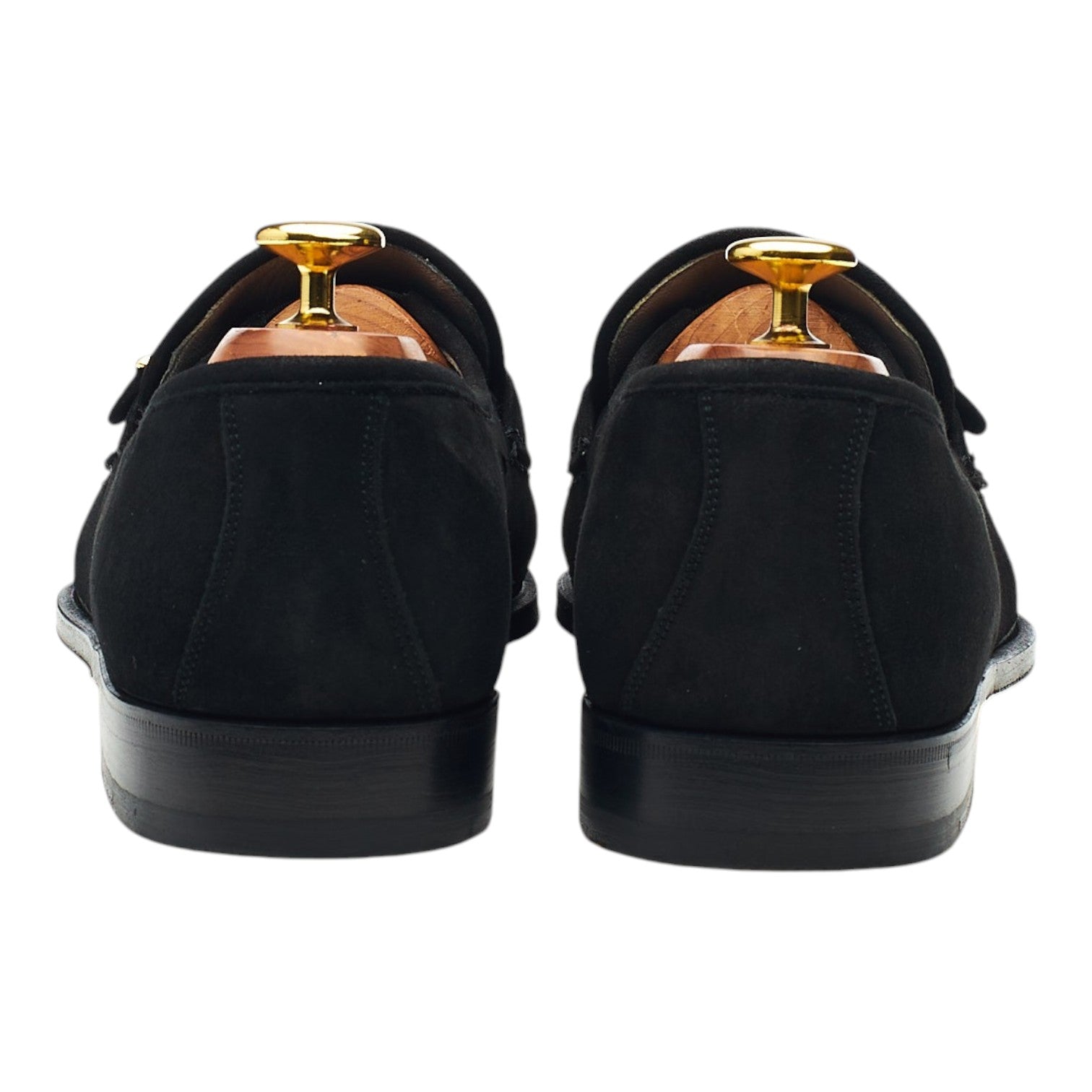 Church's Caserta mocassins daim noir boucle UK 8