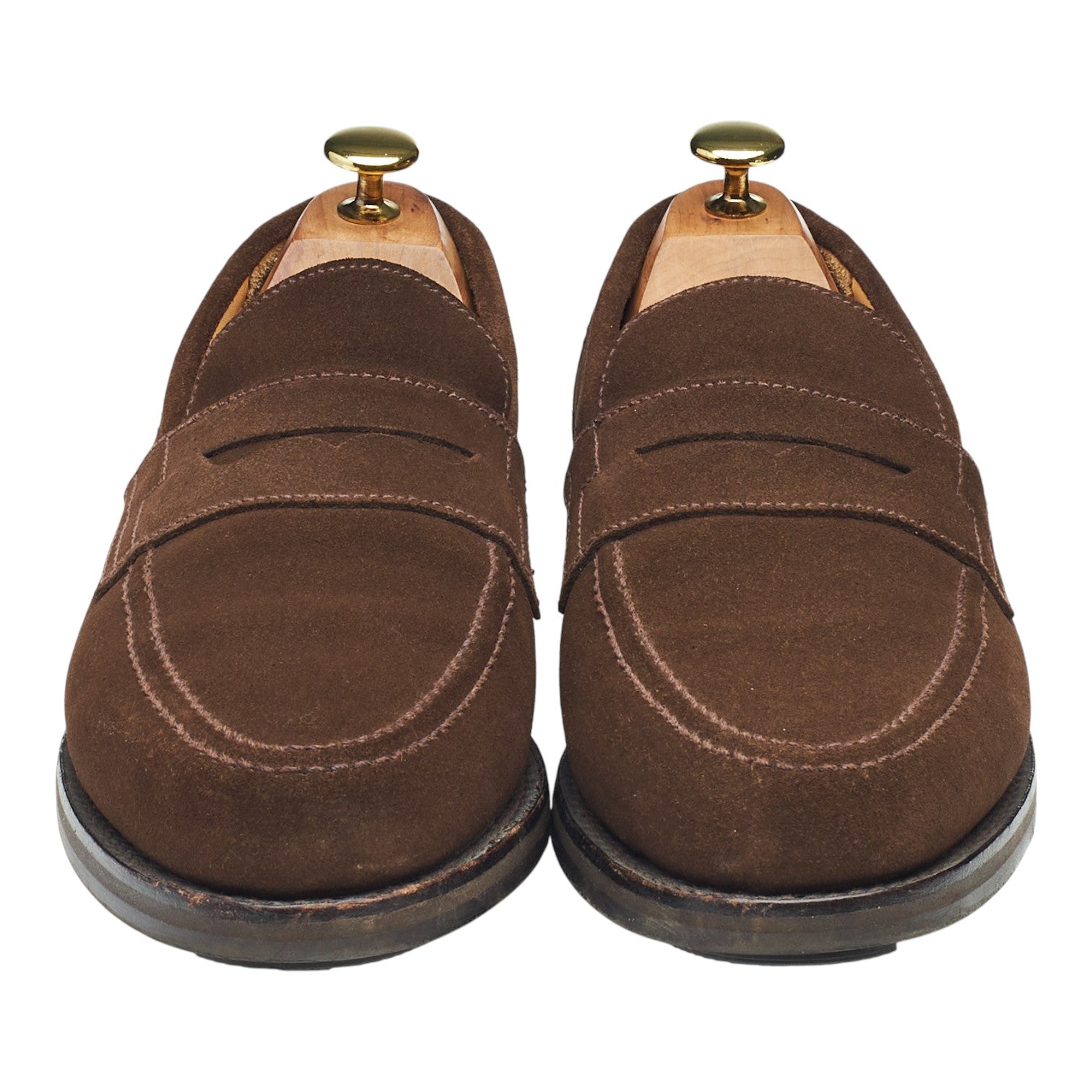 Shipton & Heneage Hendon mocassin daim marron pointure 8 gomme