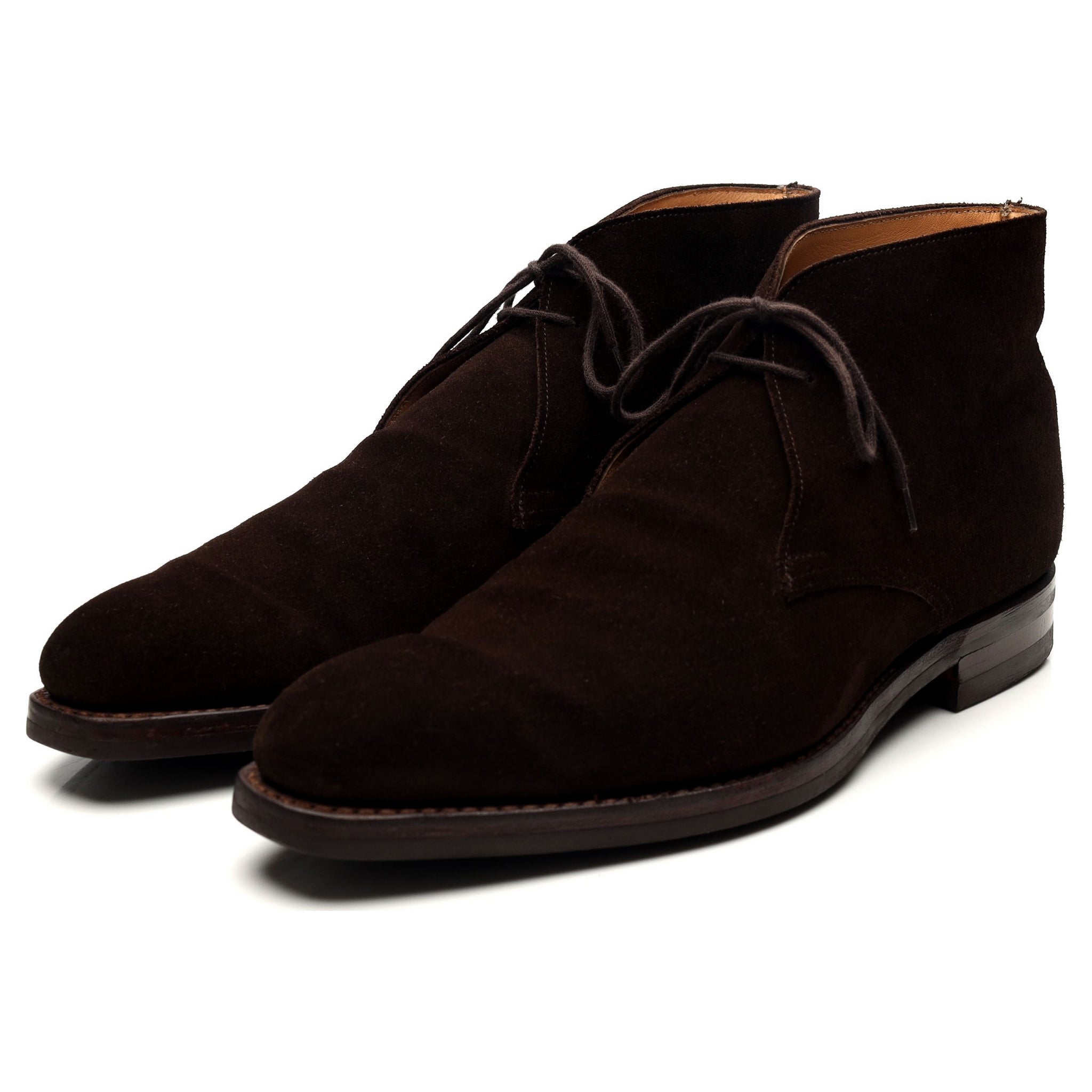 Crockett & Jones Tetbury boots daim marron UK 9