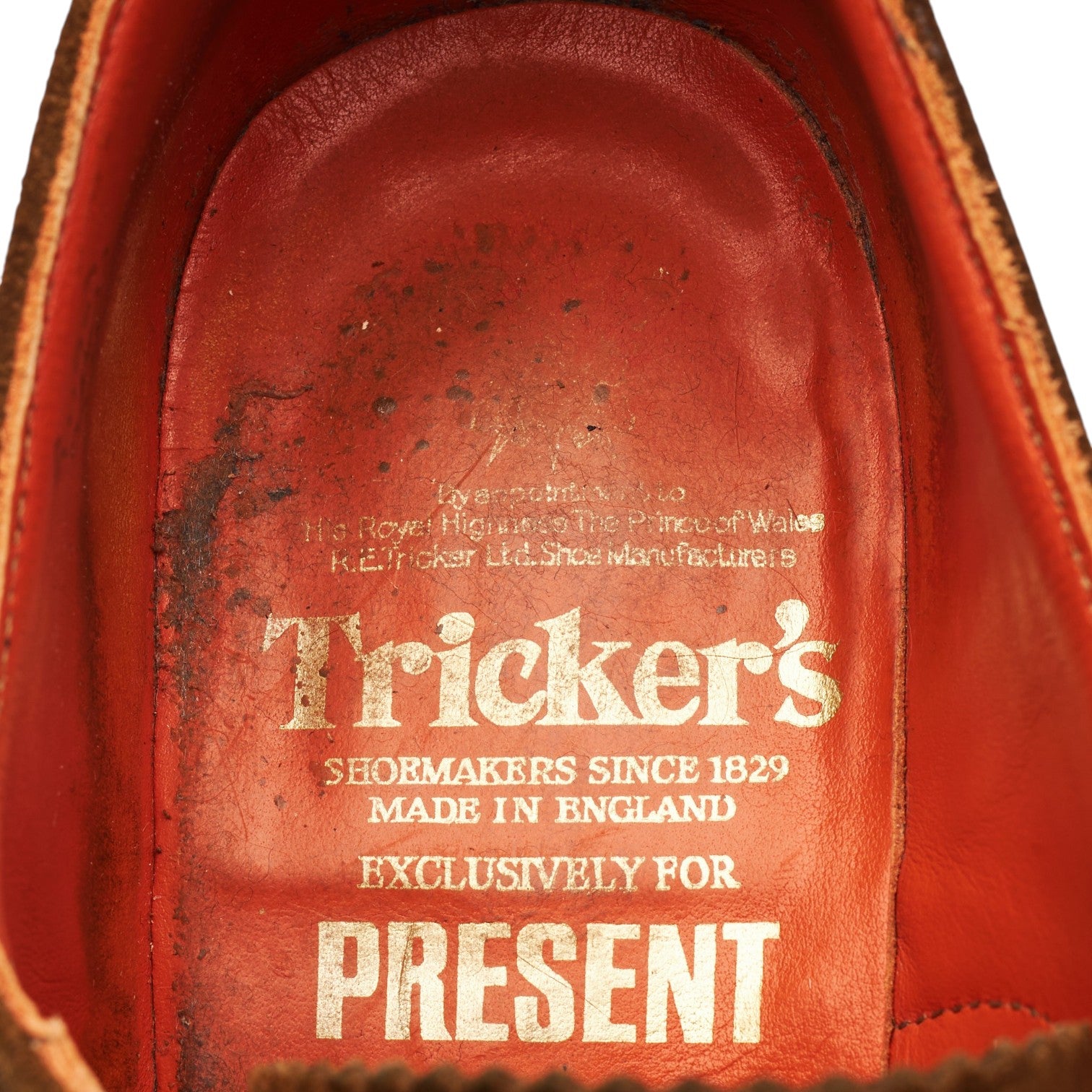 Tricker's Bourton derby daim marron UK 7