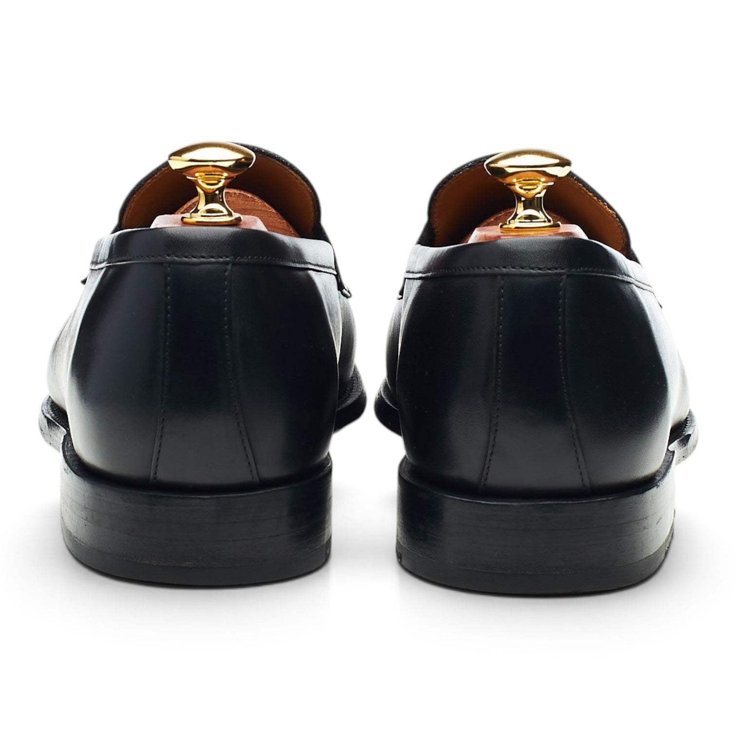 Morjas mocassin cuir noir UK 9 penny