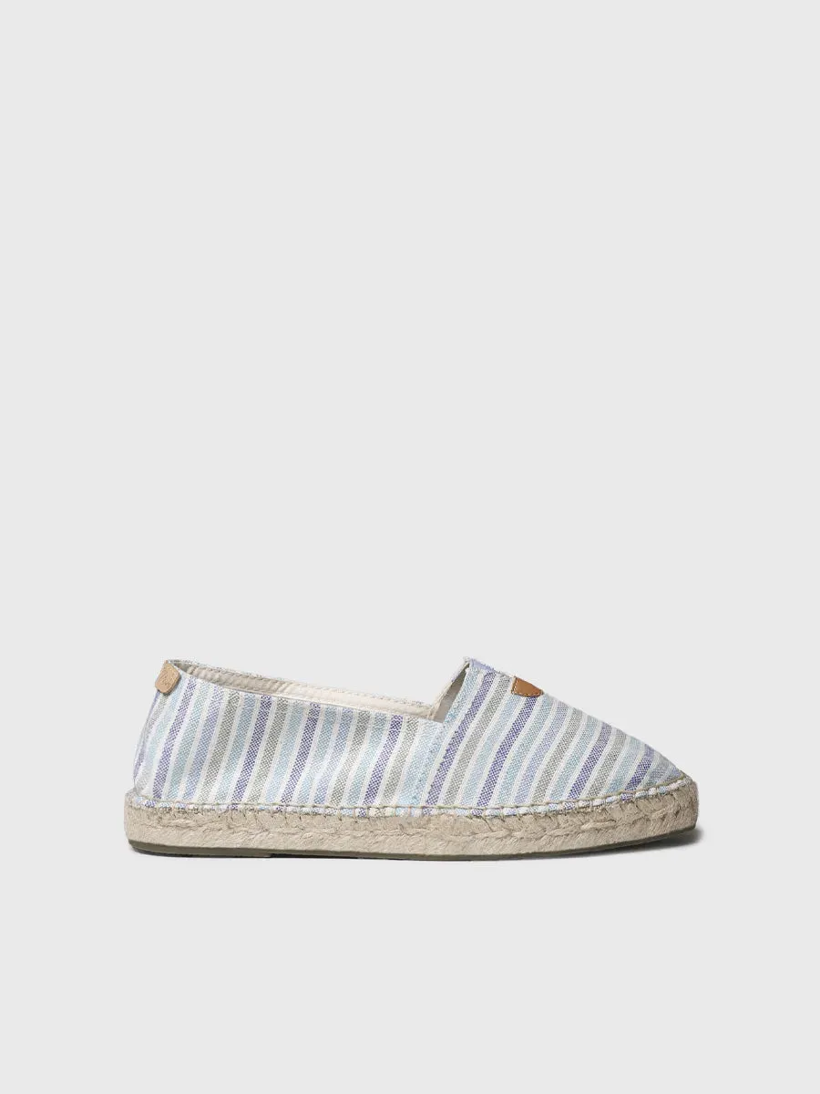 Toni Pons Blanes-RN espadrilles plates toile rayée vegan