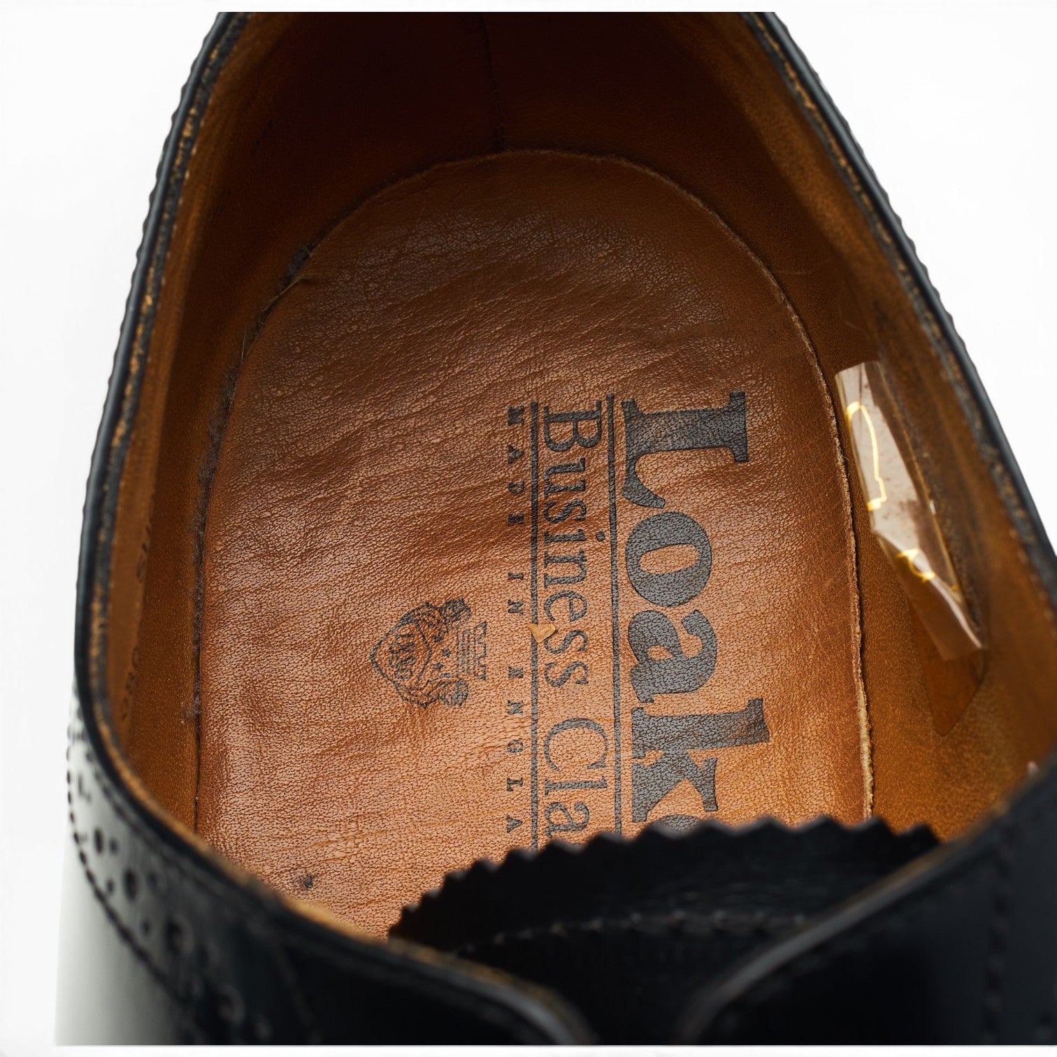 Loake 201B chaussures oxford noires UK 8 cuir