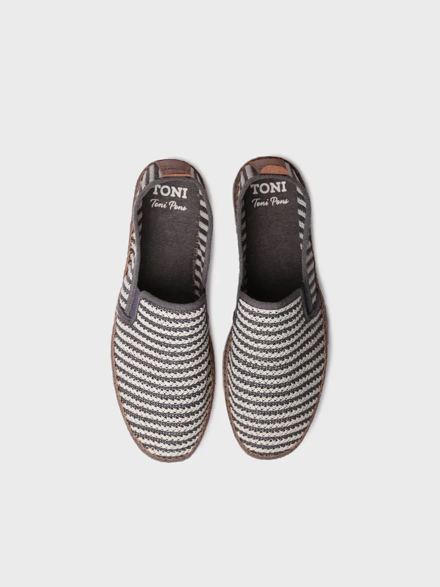 Toni Pons Delvin espadrille homme toile grise