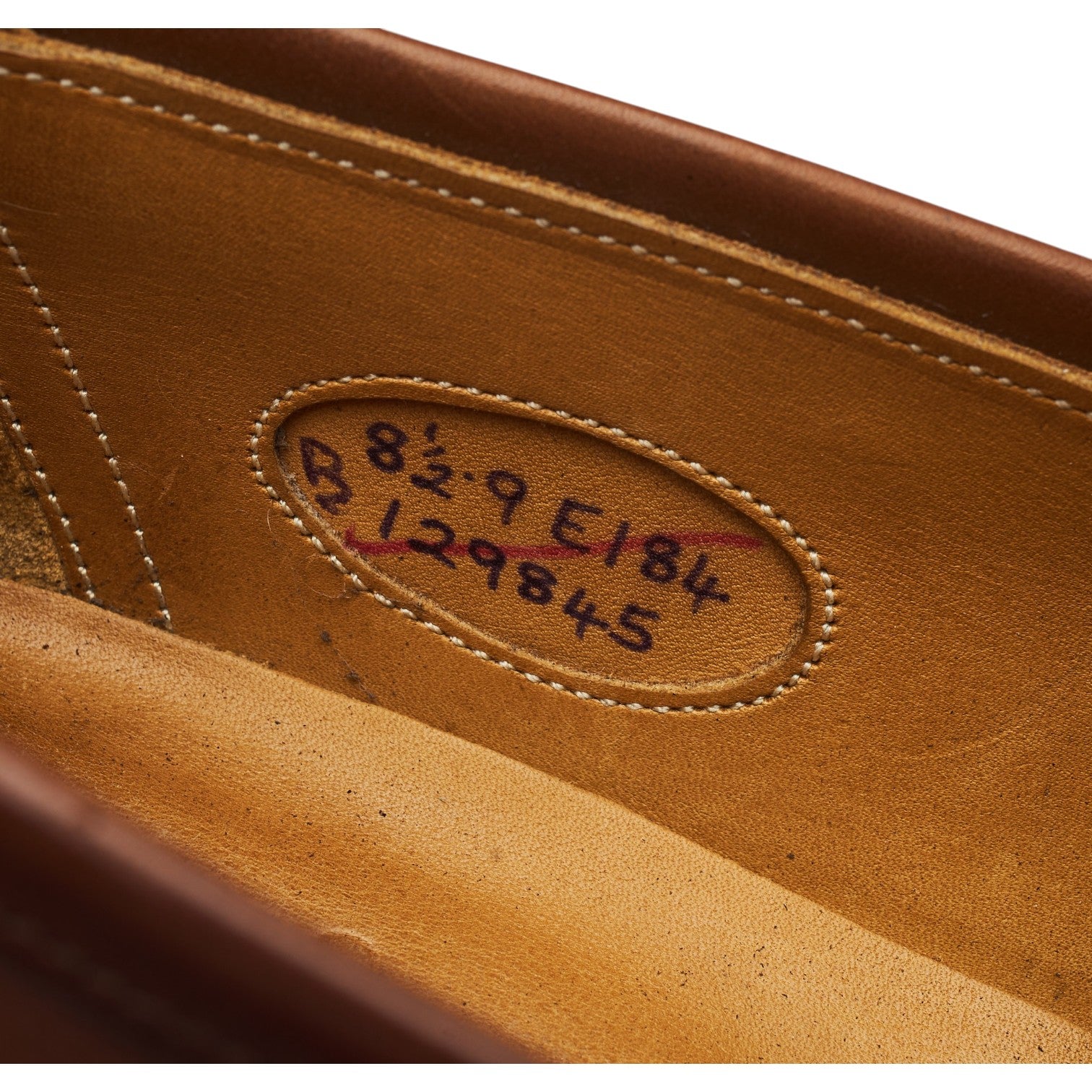 Edward Green Piccadilly mocassin cuir marron UK 8.5
