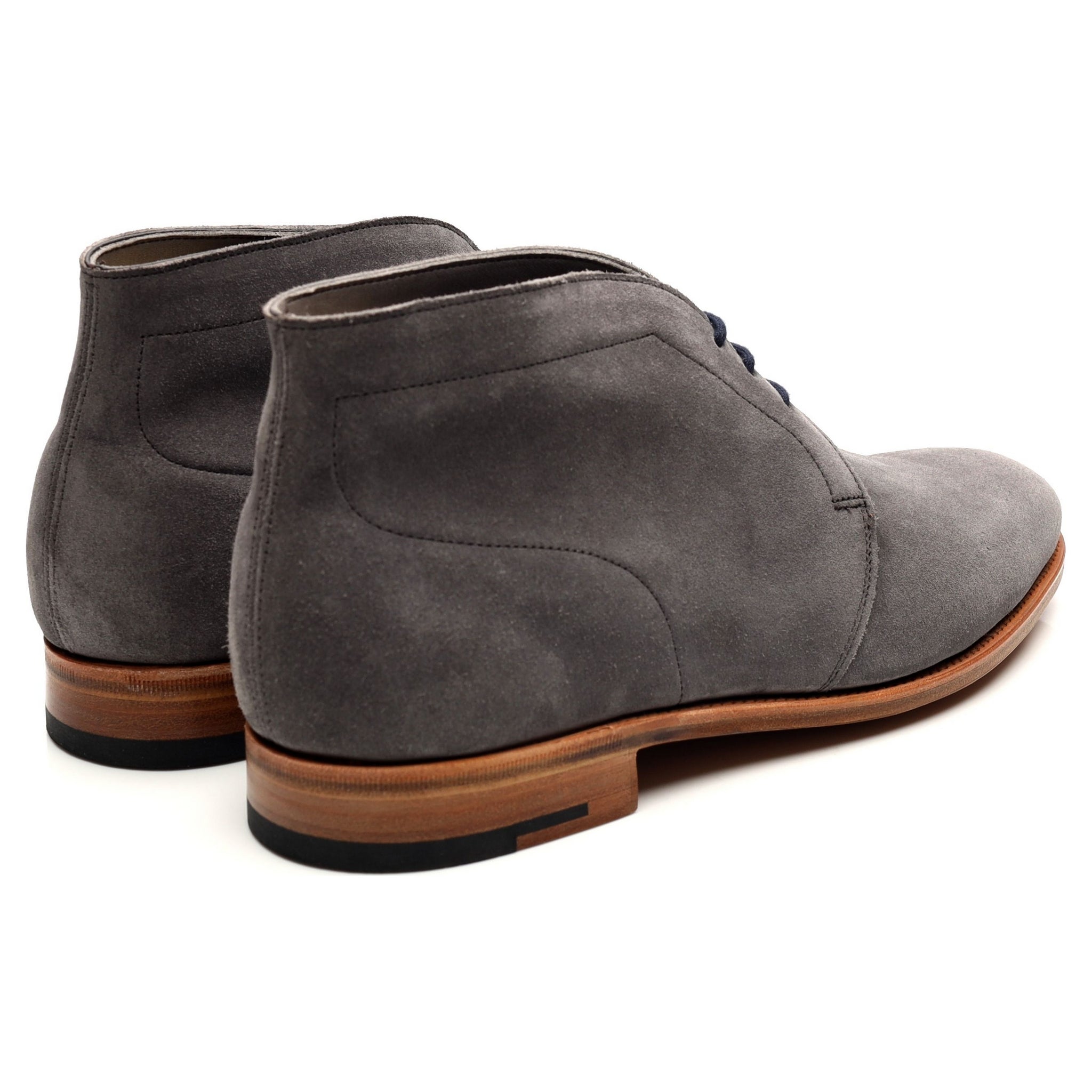 John Lobb Ferris boots chukka daim gris UK 6.5