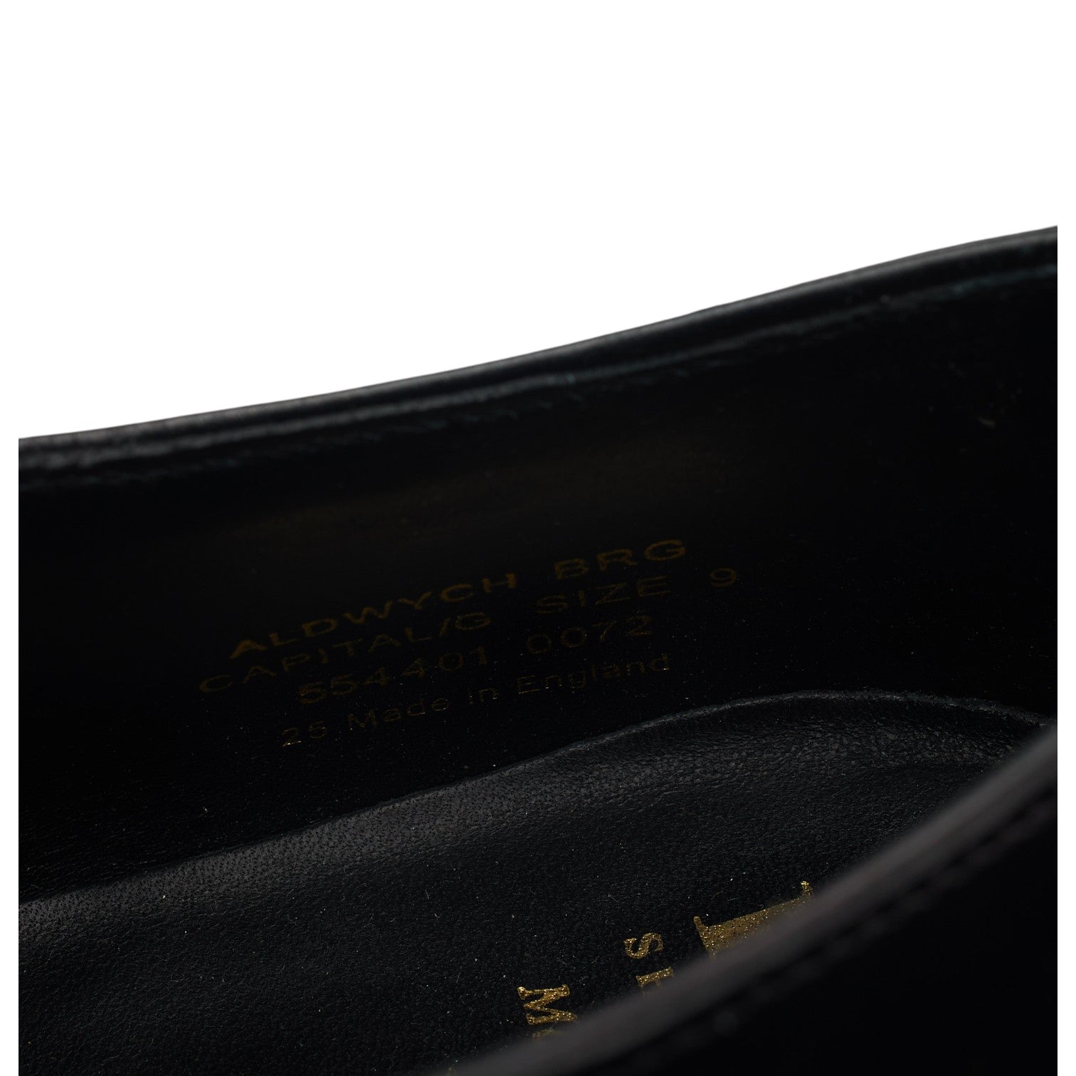 Loake 1880 Aldwych richelieu cuir noir UK 9 large