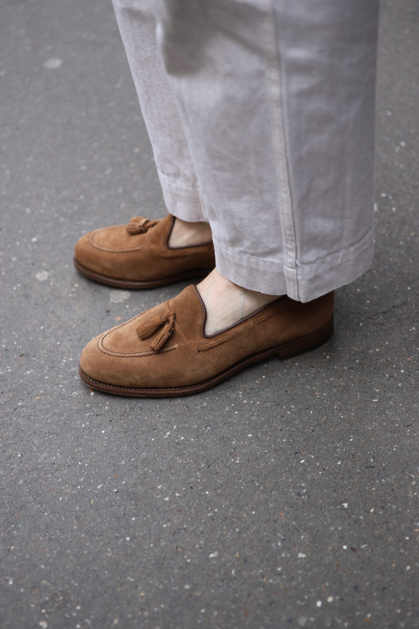 Malfroid Goodwood Superleggera mocassin pompons suède