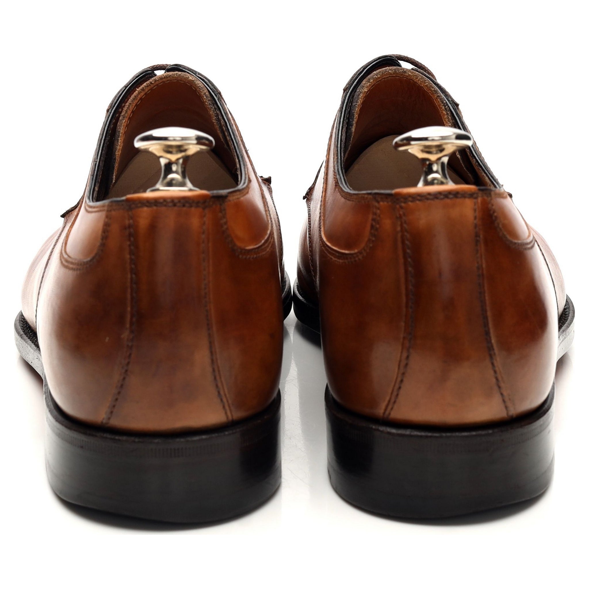 Bontoni Magnifico derby cuir patiné marron UK 8.5