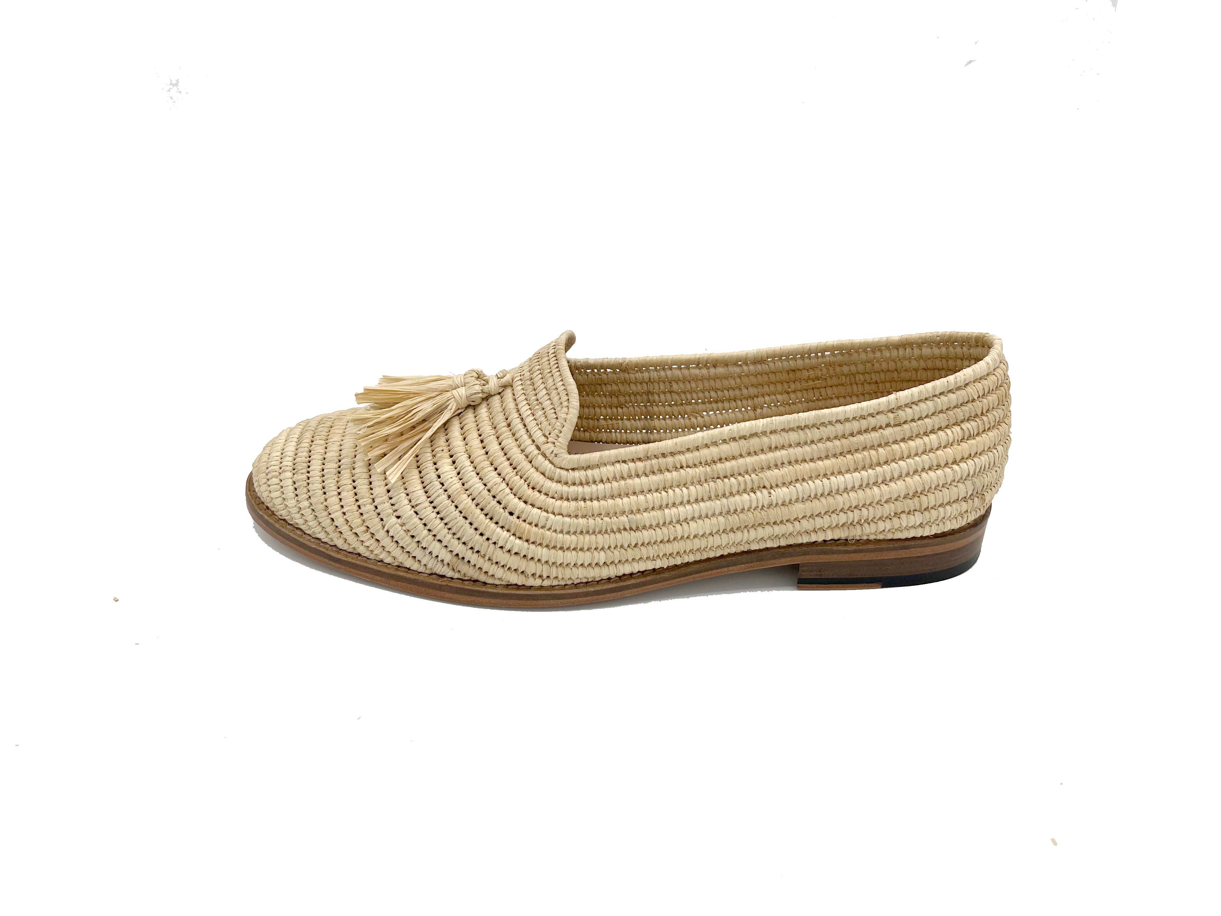 Contre-Allée Gironde mocassin homme raphia naturel