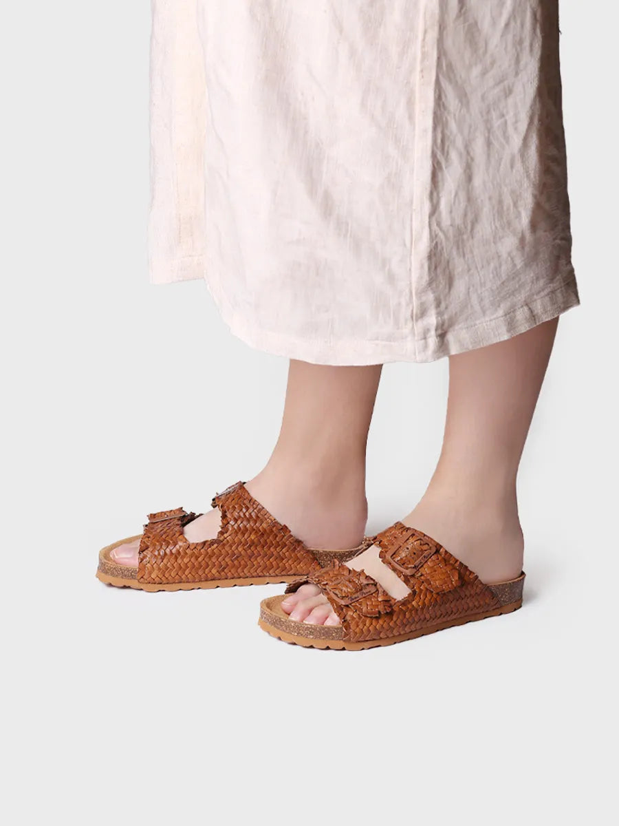 Toni Pons Guam-TE sandale cuir tressé boucles