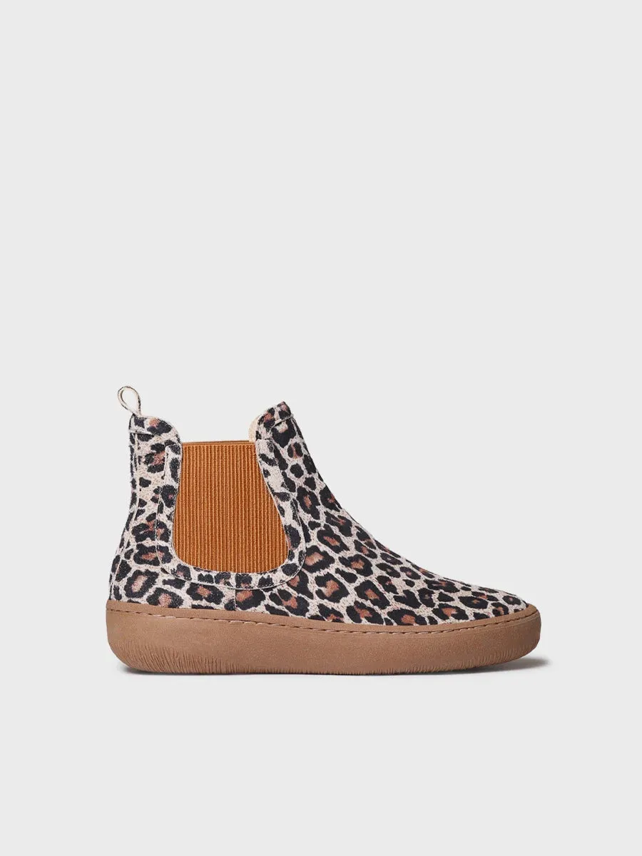 Toni Pons Serra bottine nubuck élastiques semelle 4 cm