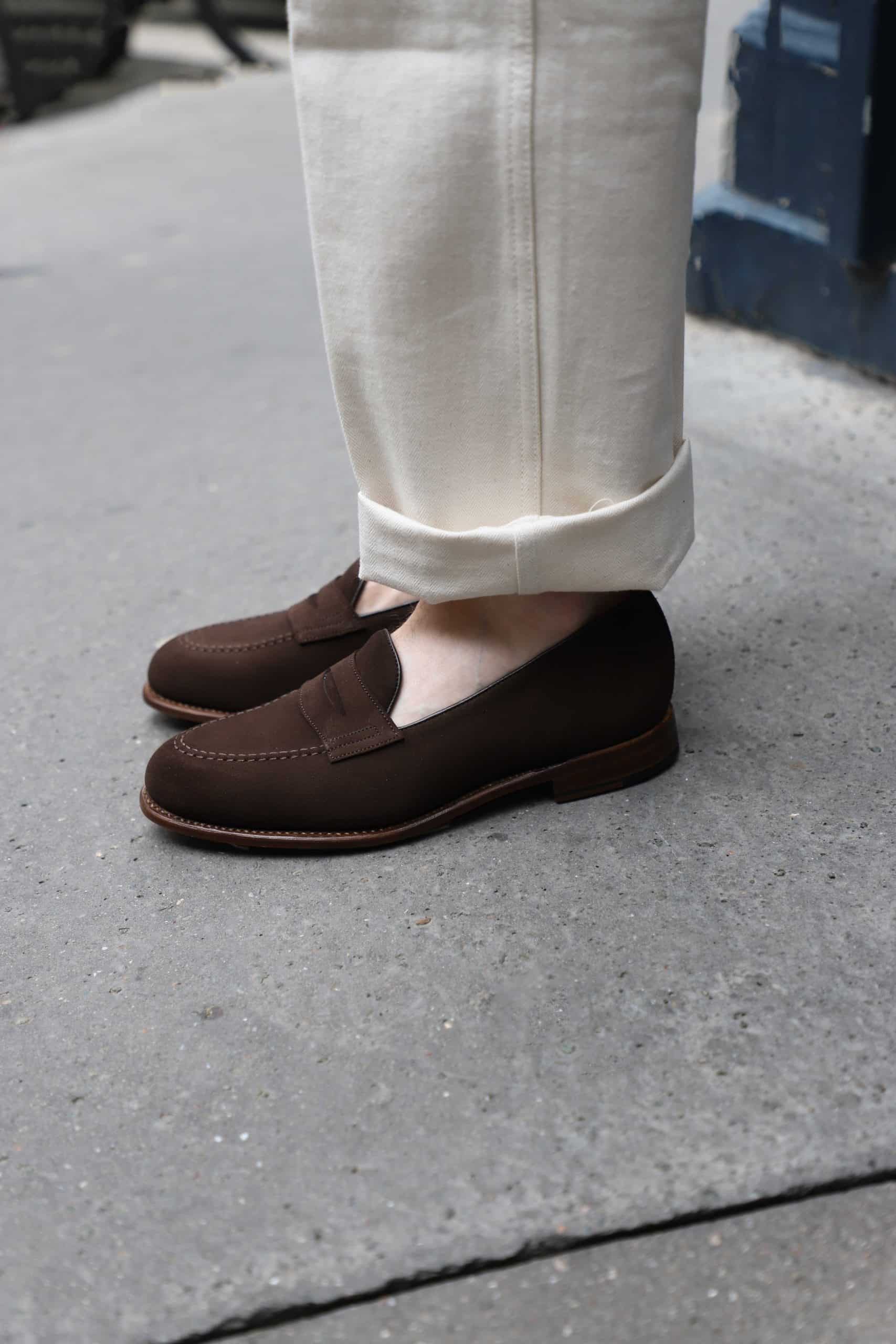 Malfroid Newport Superleggera mocassins daim