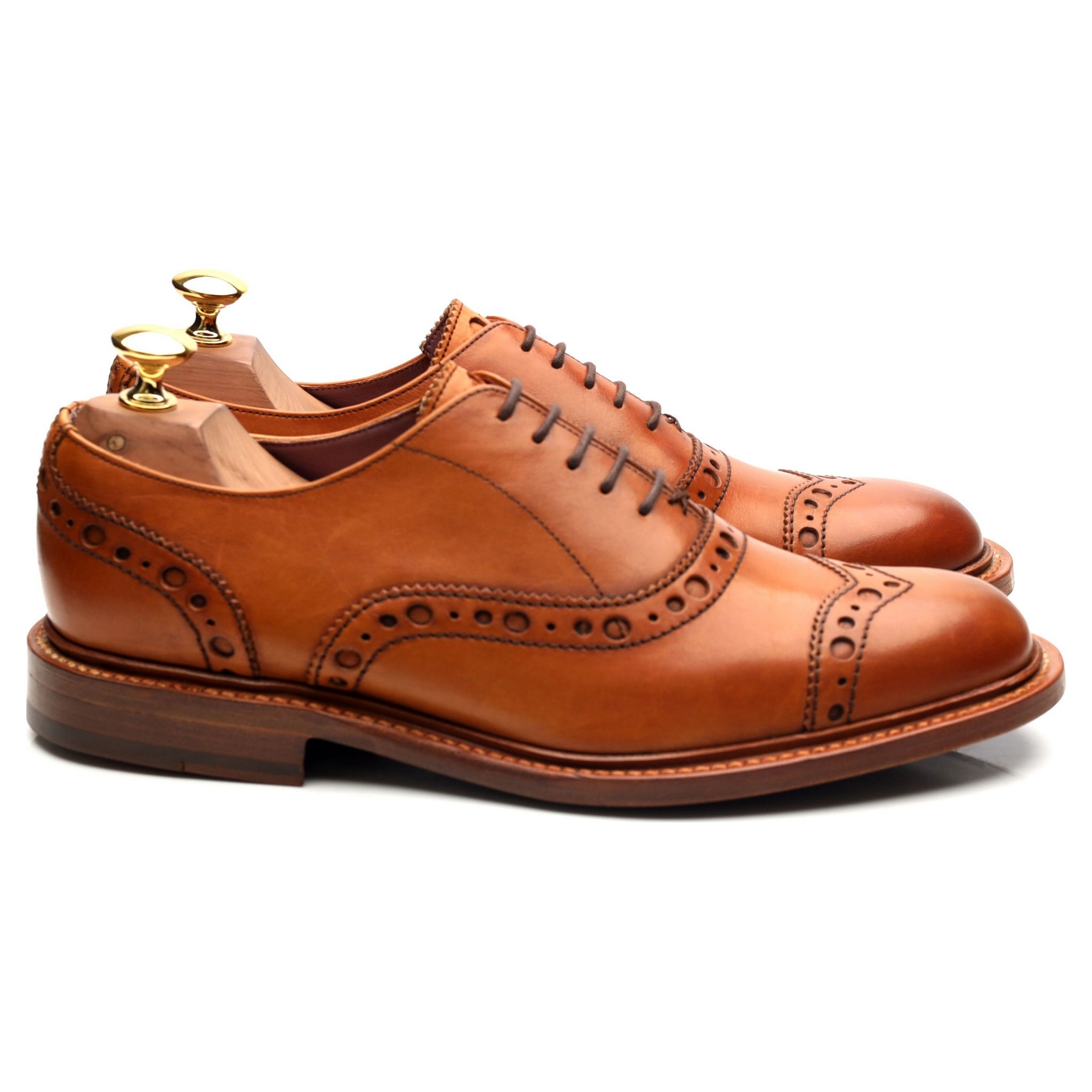 Barker richelieu brogue cuir marron pointure 39