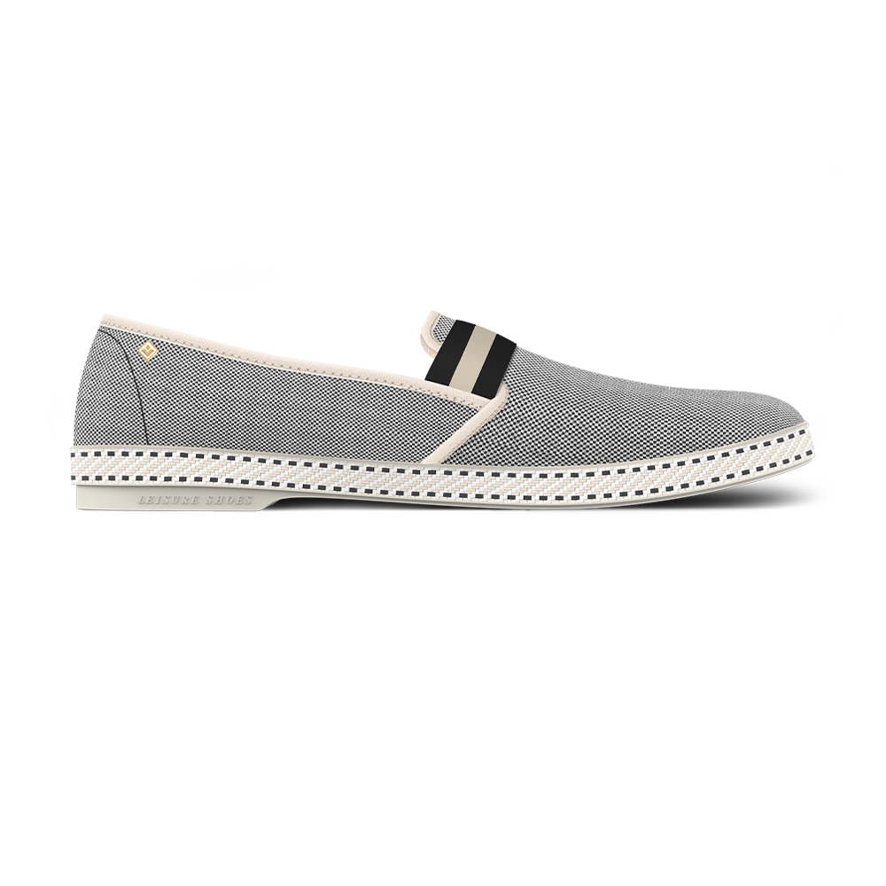 Rivieras Classic College Toile Blackish Espadrilles Gris