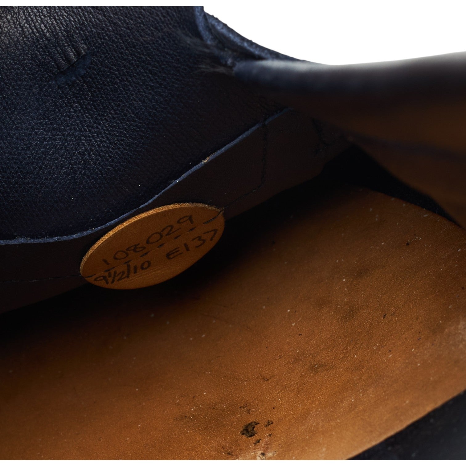 Edward Green Duke mocassin daim bleu marine UK 9.5