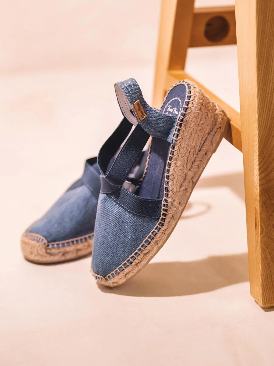 Toni Pons Ter espadrille compensée lin vegan