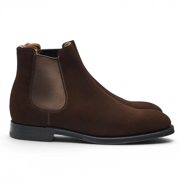 Church's Oxhill bottines chelsea daim marron UK 8.5