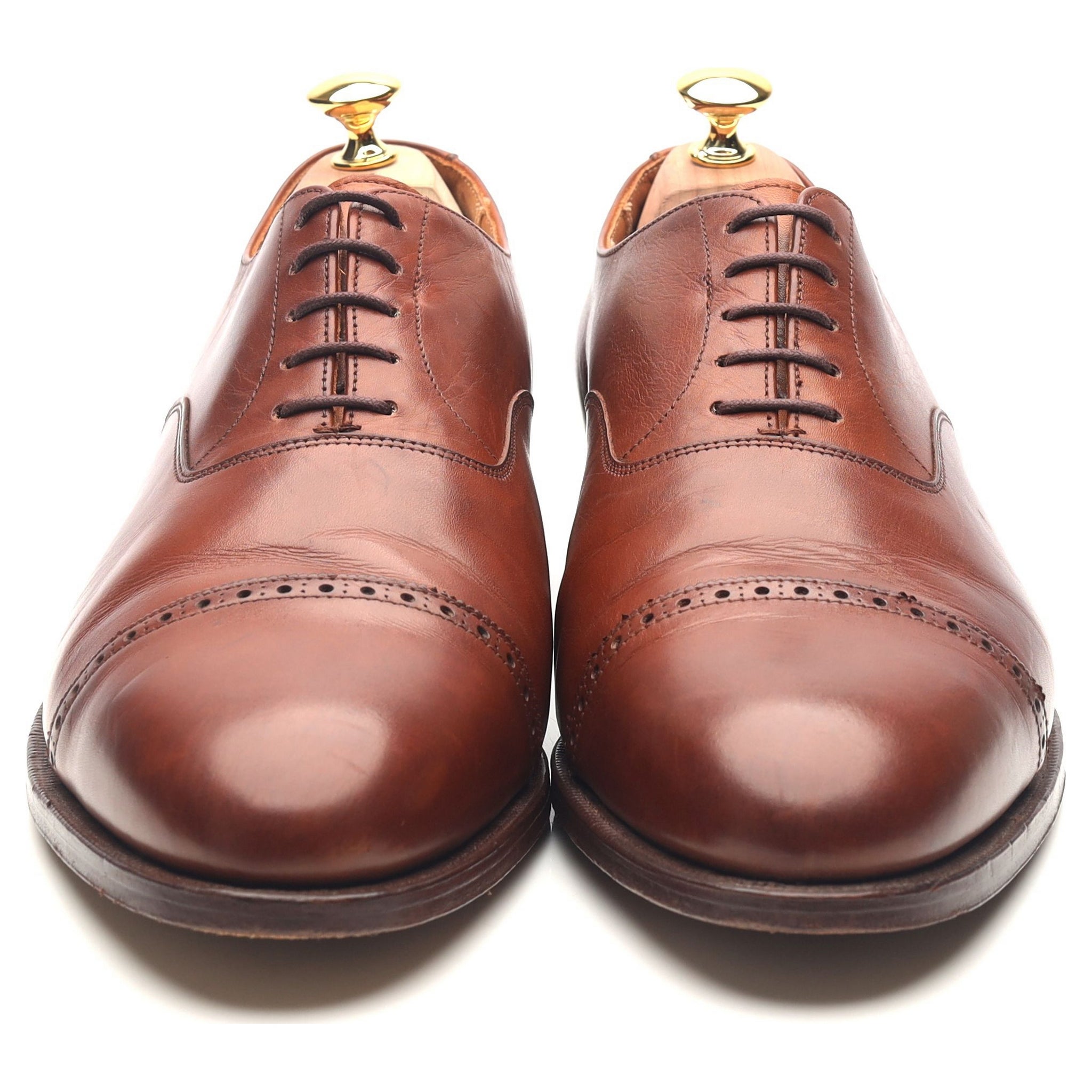 Ralph Lauren richelieu brogue cuir marron UK 10.5