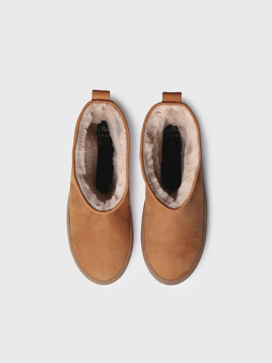Toni Pons Sils bottine nubuck femme zip latéral