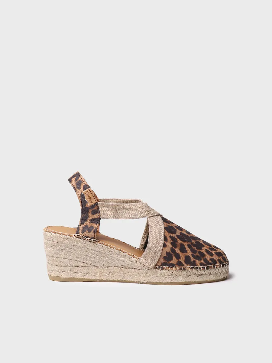 Toni Pons Tossa espadrille cuir compensée leo