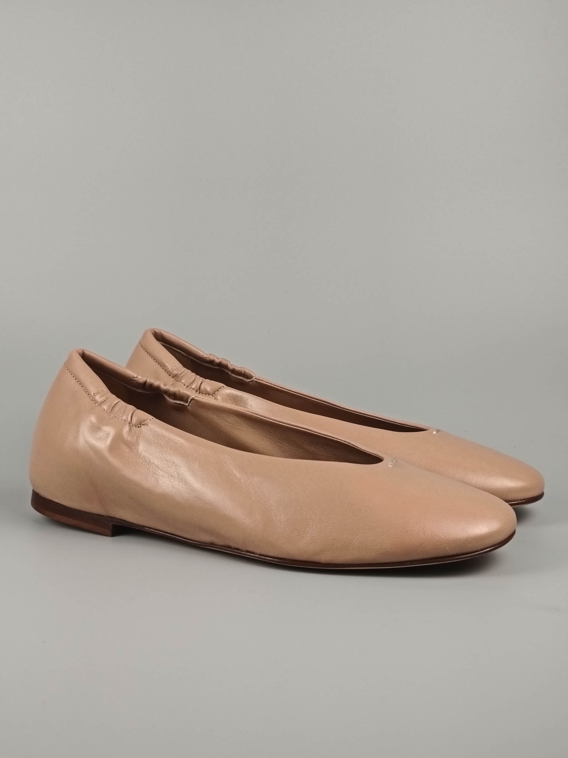 Lorena Paggi ballerines nappa sable cuir souple