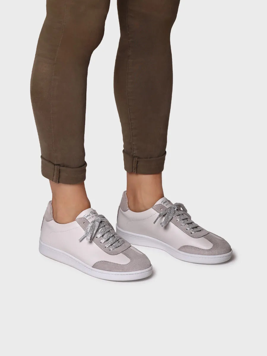 Toni Pons Naida basket cuir gris femme