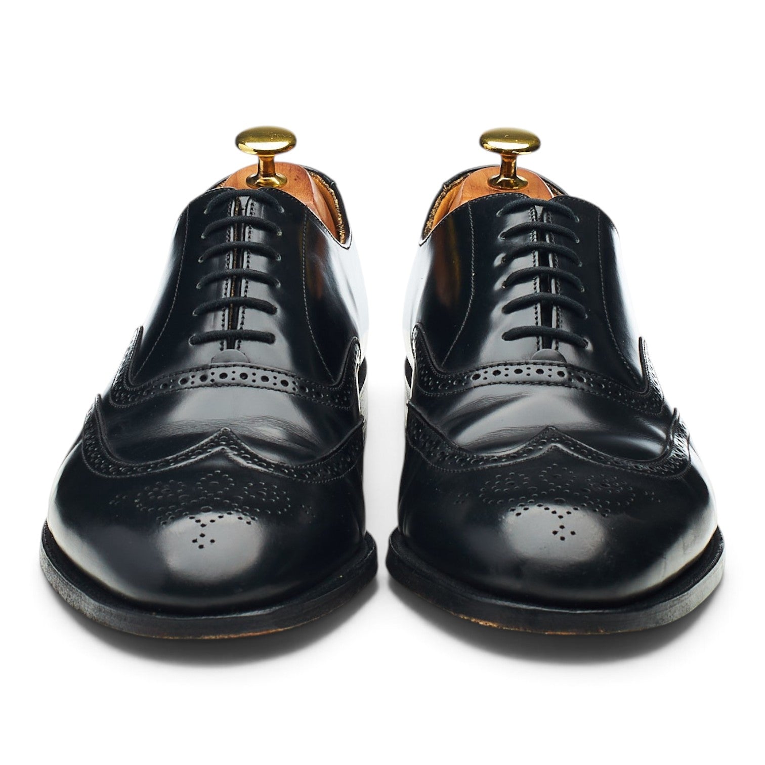 Grenson Perth Oxfords brogues cuir noir 8 UK
