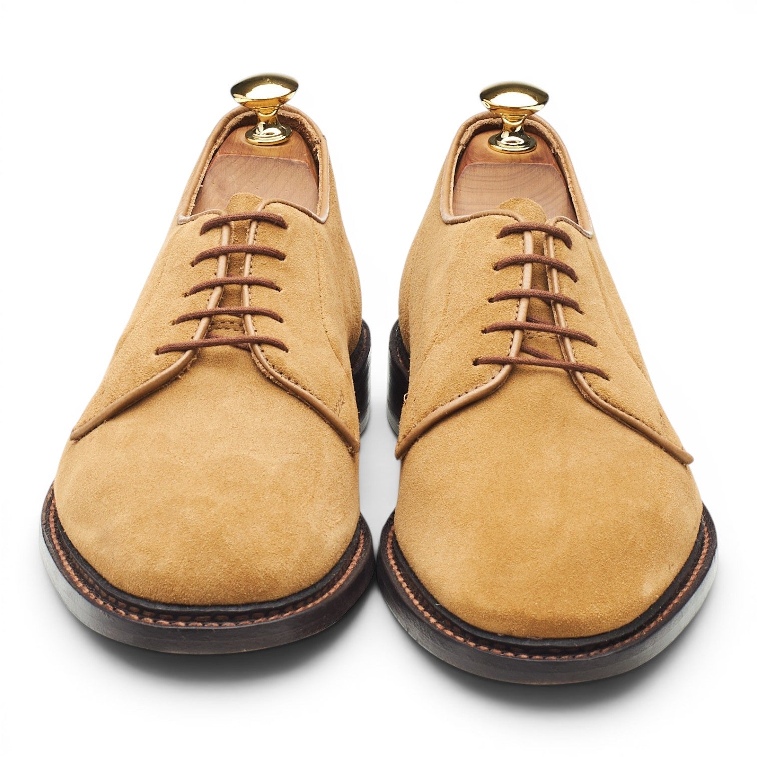 Tricker's Robert derby suède beige UK 6.5