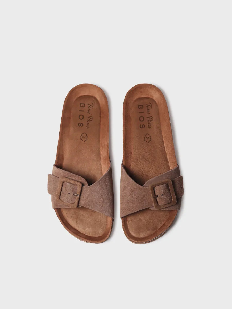 Toni Pons Glide-QT sandale femme liège taupe