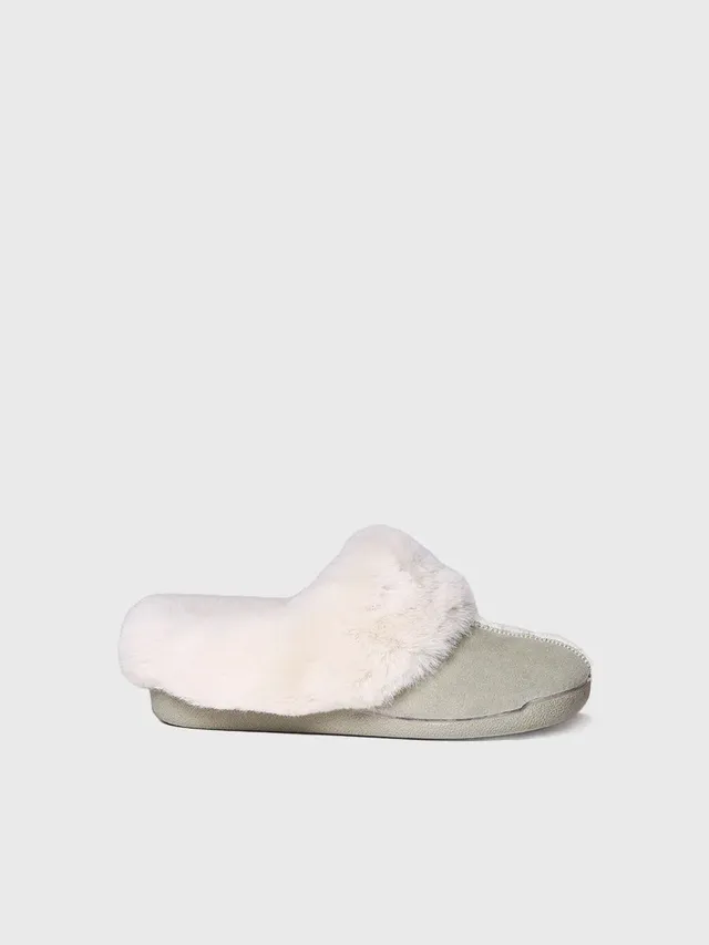 Toni Pons MILAN-TL mules femme fausse fourrure vert