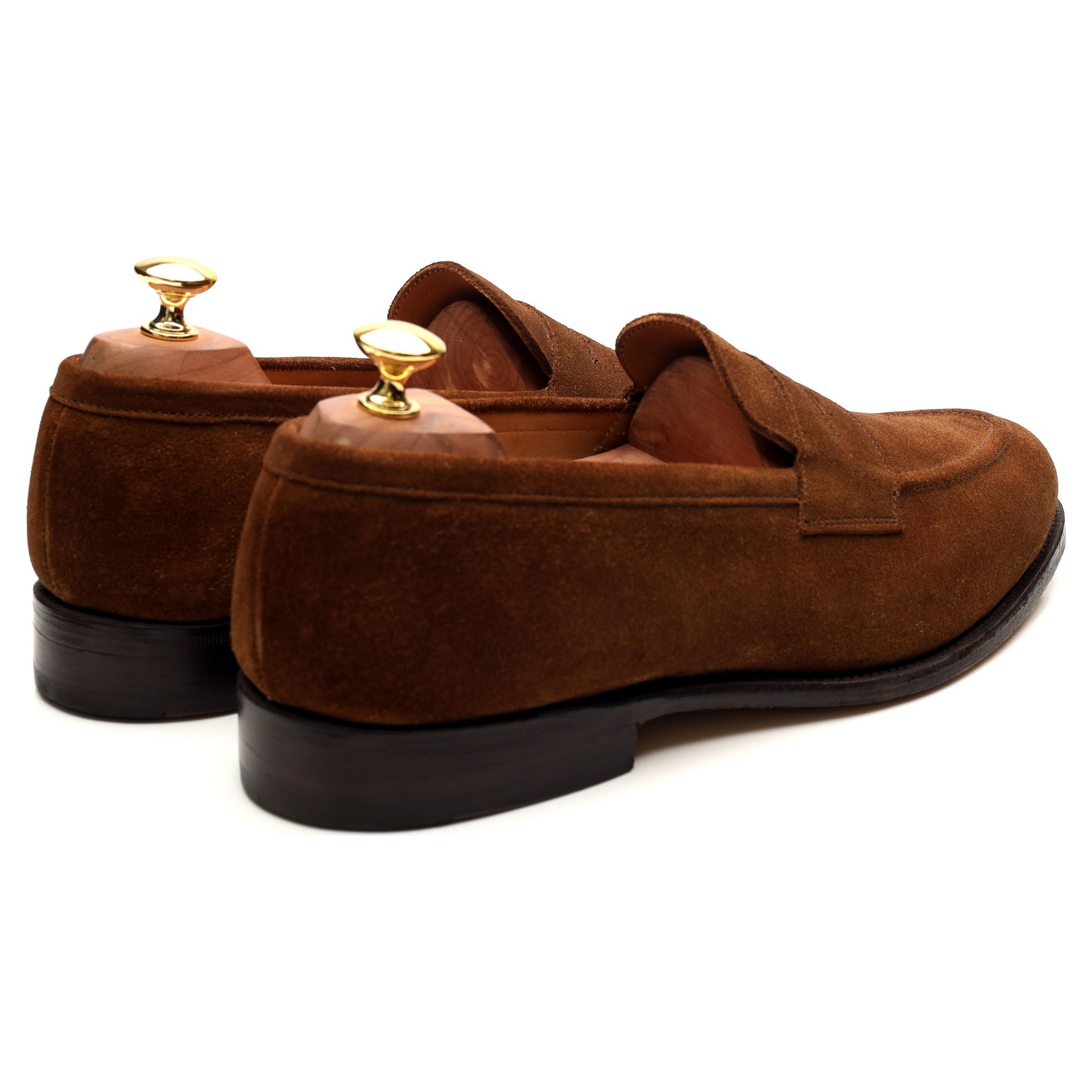 Tricker's Harvard mocassins daim marron pointure UK 10,5