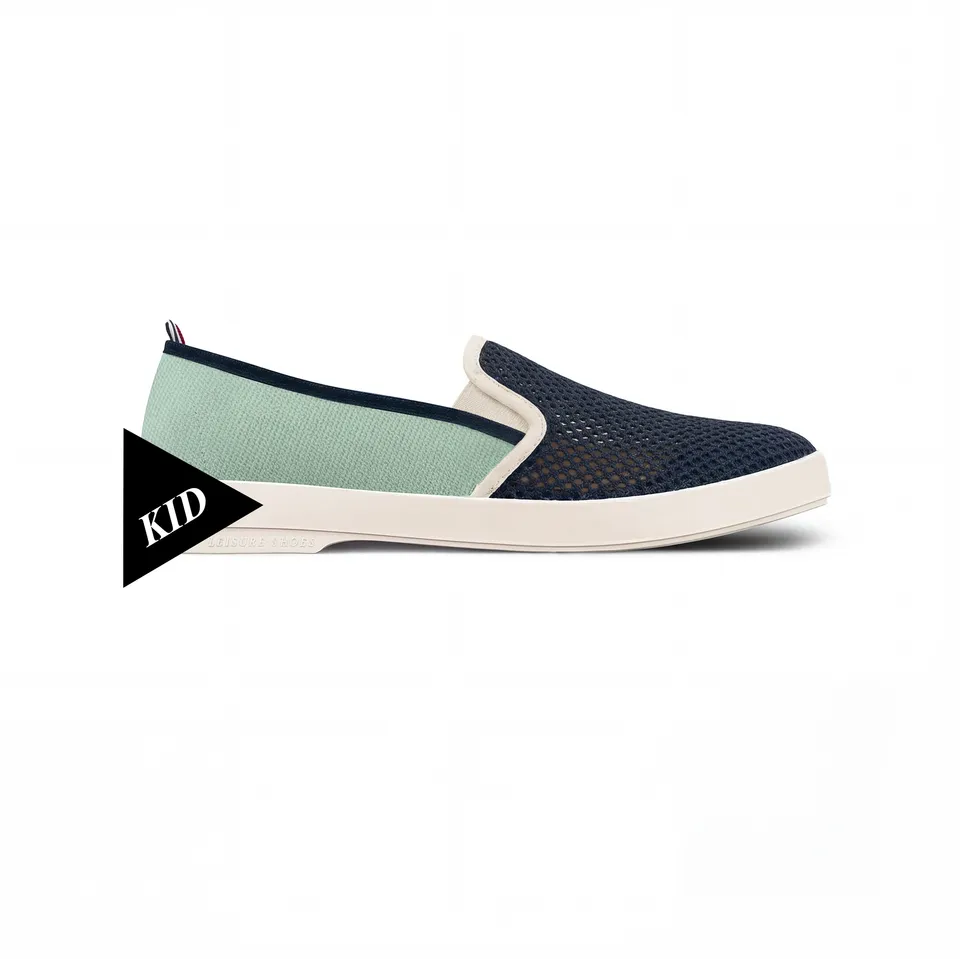 Rivieras Classic Match espadrille enfant marine toile coton