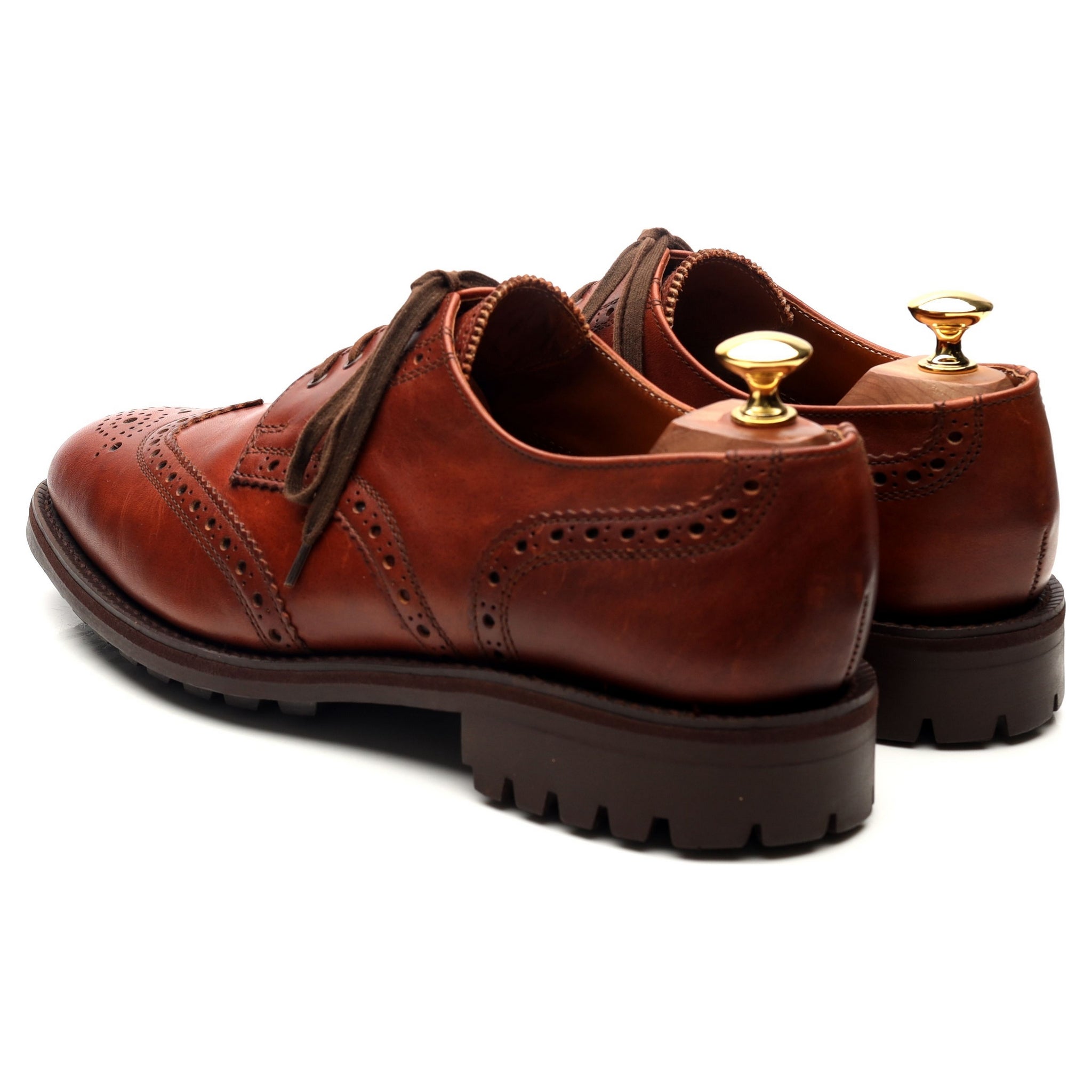 Cartmells Greasy derbys cuir marron UK 9