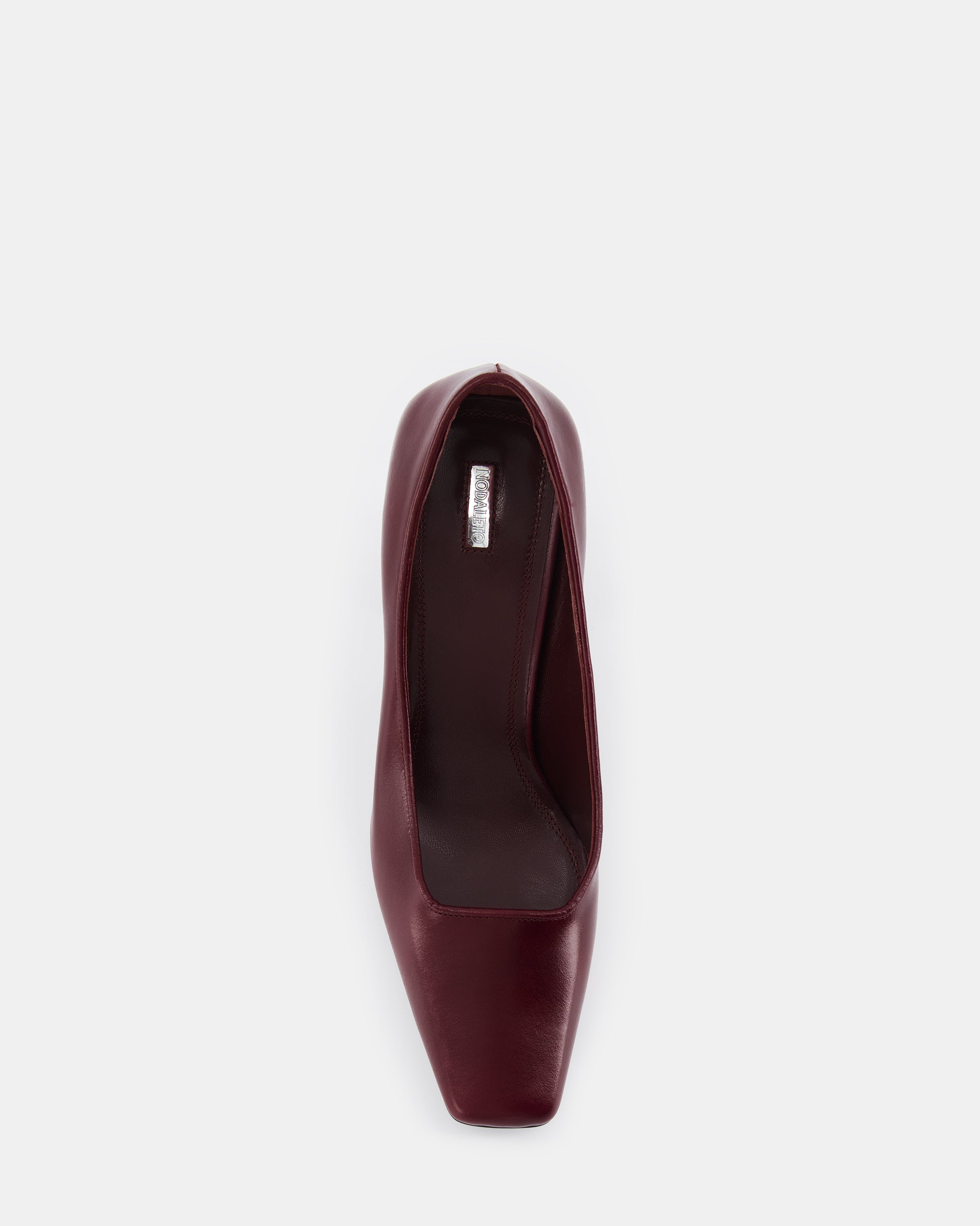 Nodaleto Nodstalgia Heidi escarpins Bordeaux Nappa talon 8,5 cm