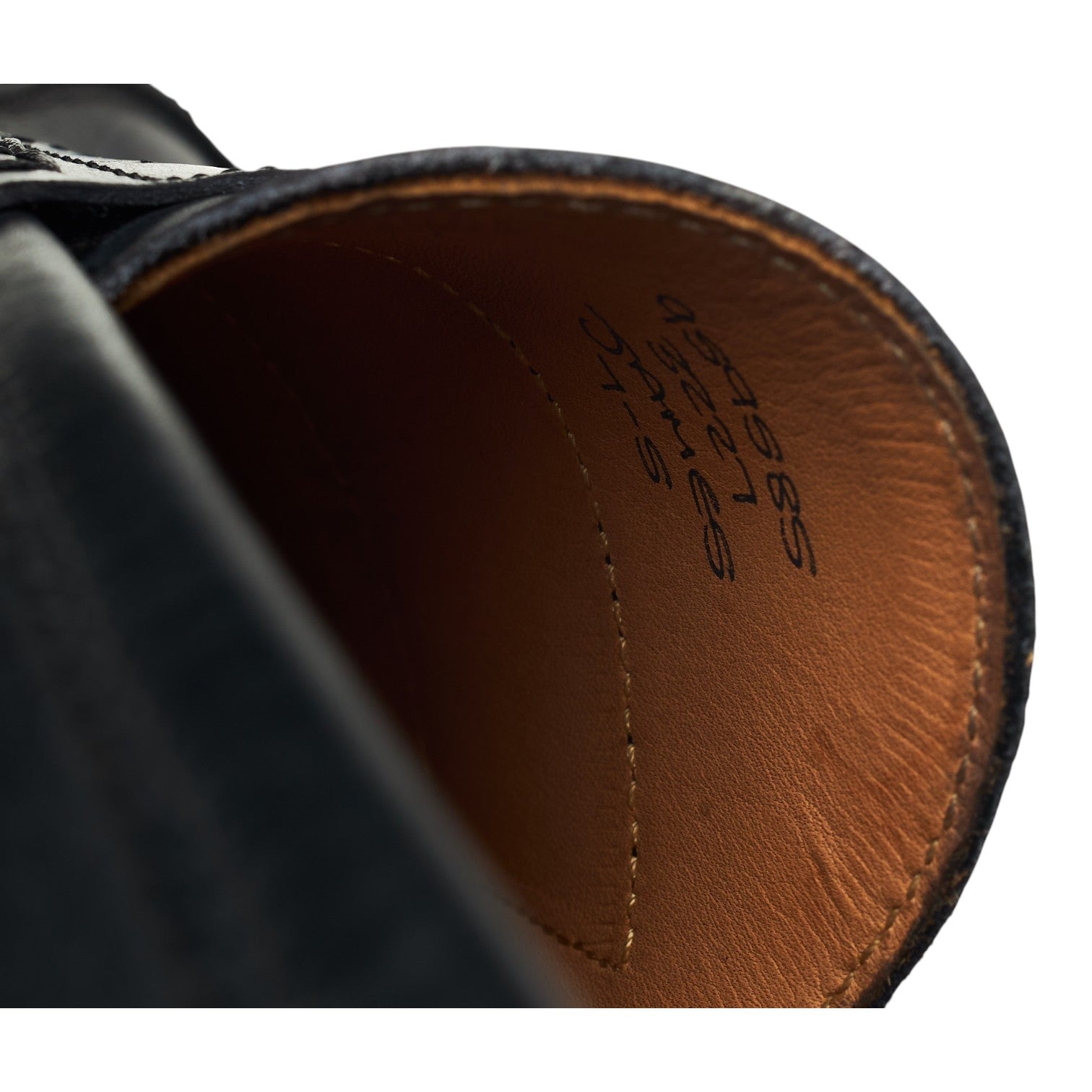 Tricker's James mocassins cuir noir UK 7 semelle cuir