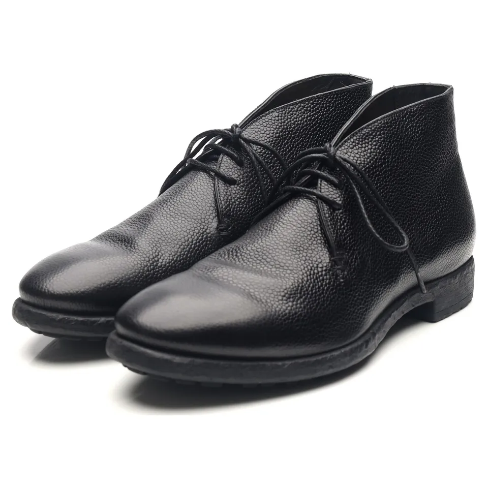 Officine Creative boots chukka cuir grainé noir UK 6