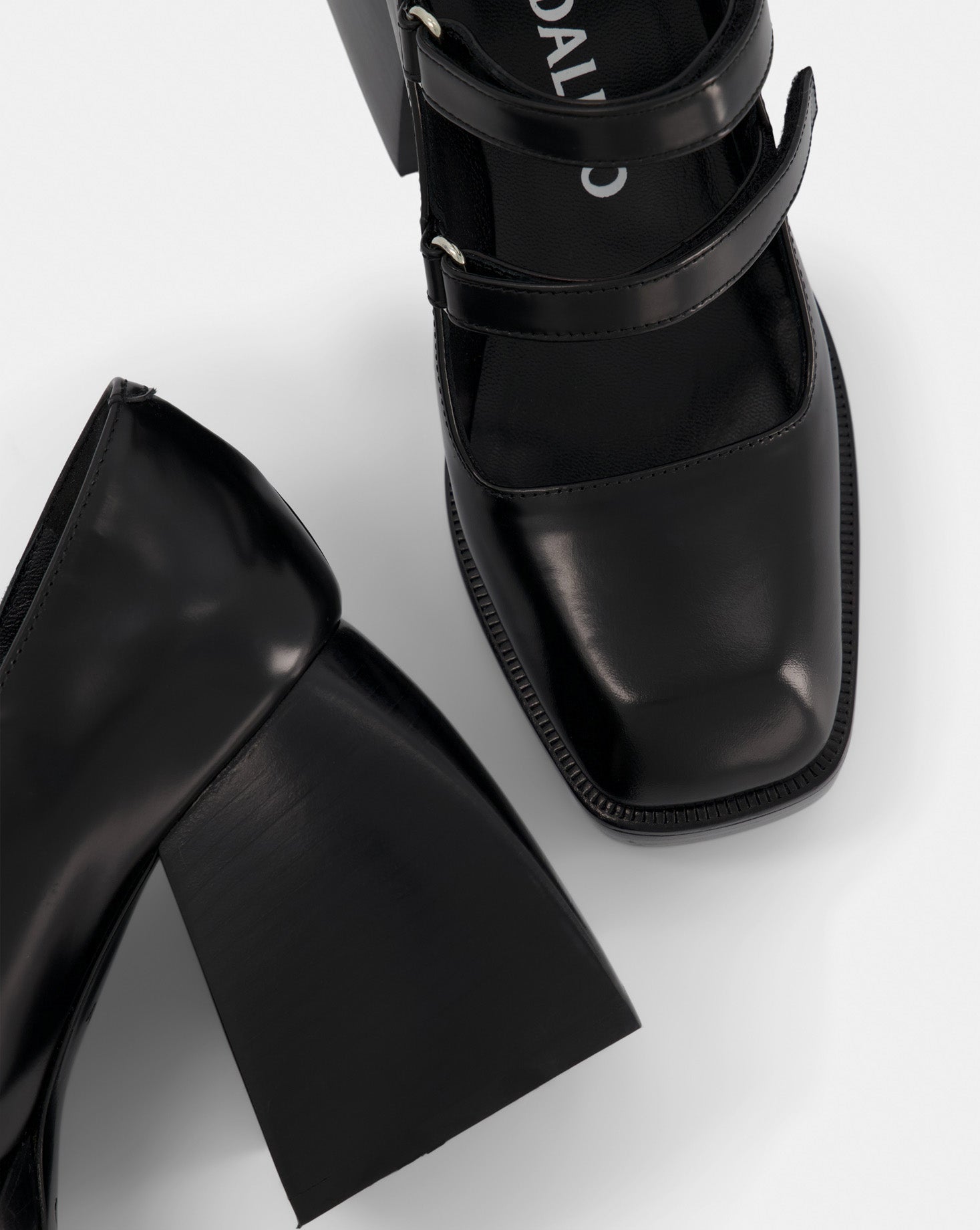 Nodaleto Bulla Babies 90 babies noir verni talon 9 cm