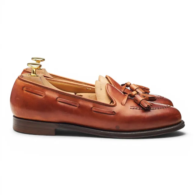Crockett & Jones Naseby mocassins femme cuir camel pointure 5,5