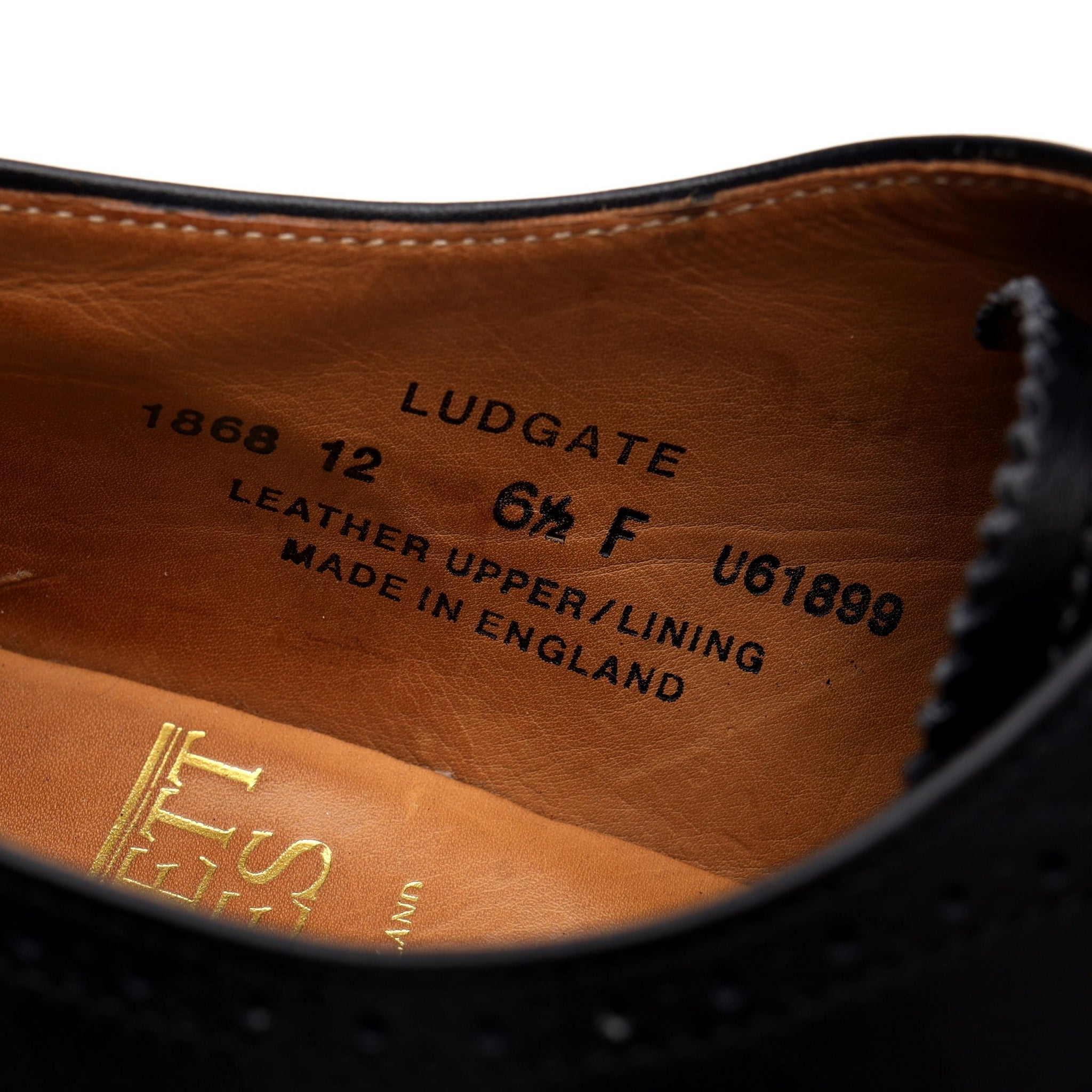 Crockett & Jones Ludgate oxford cuir noir UK 6,5