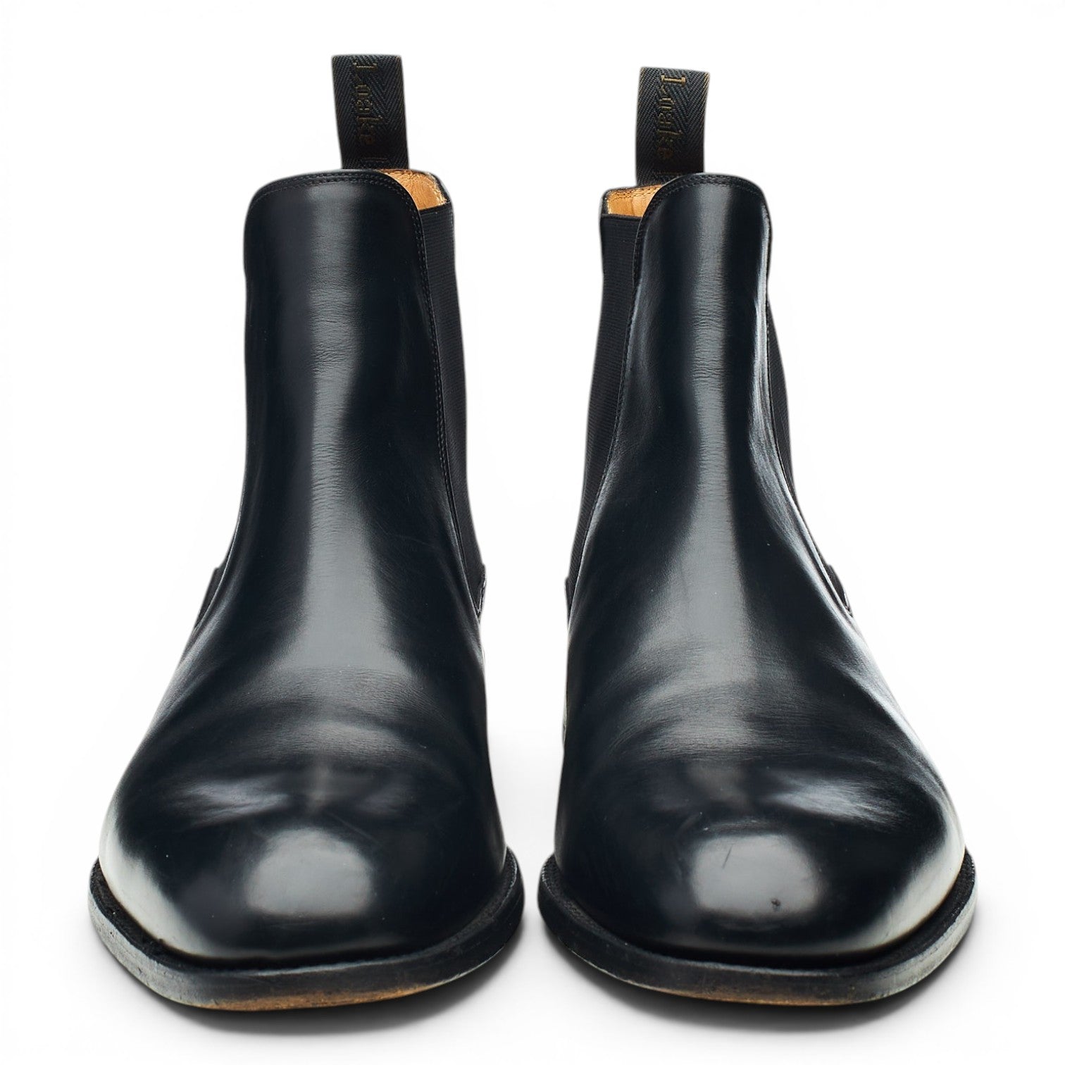 Loake Petworth bottines chelsea cuir noir UK 12