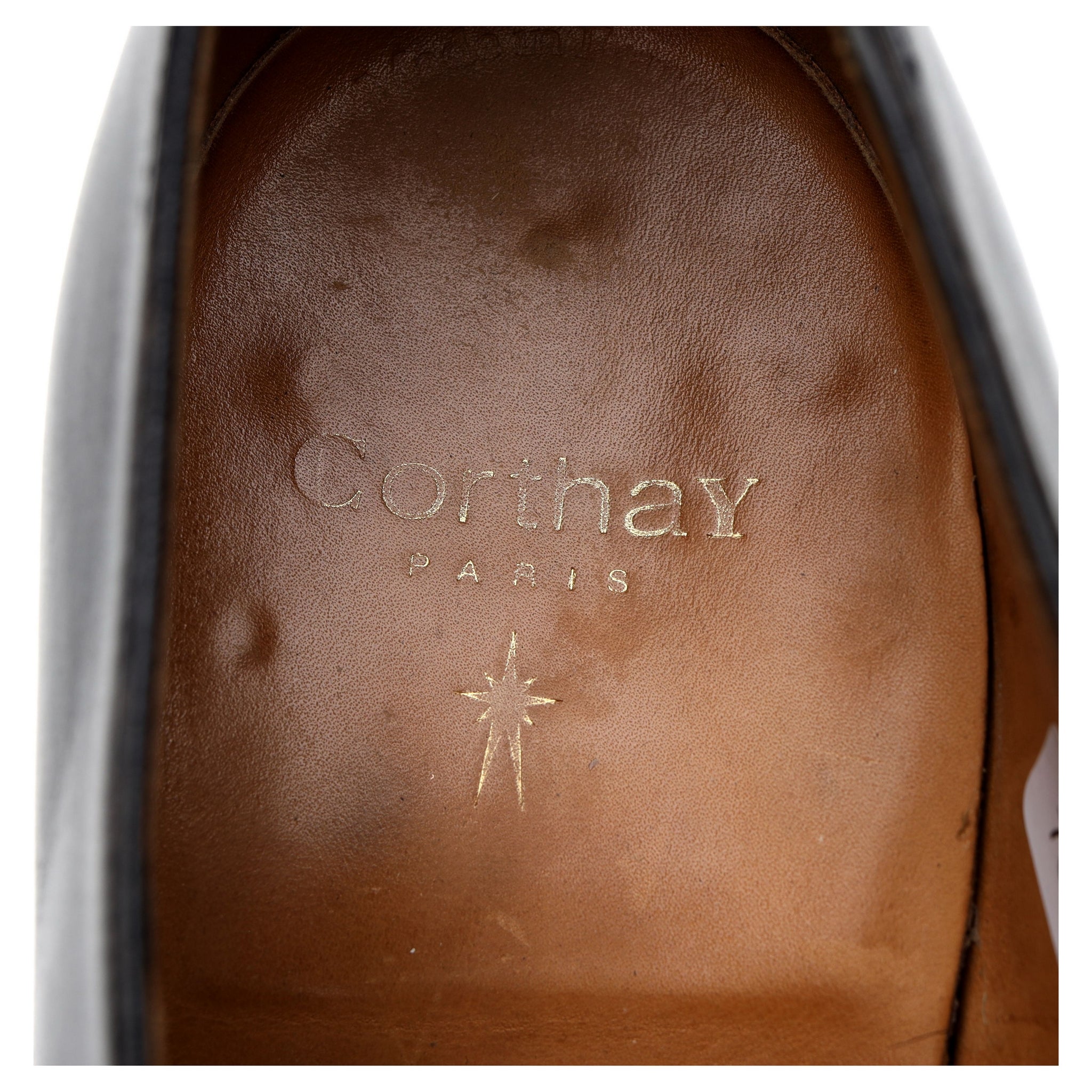 Corthay Sergio derby cuir noir UK 8.5