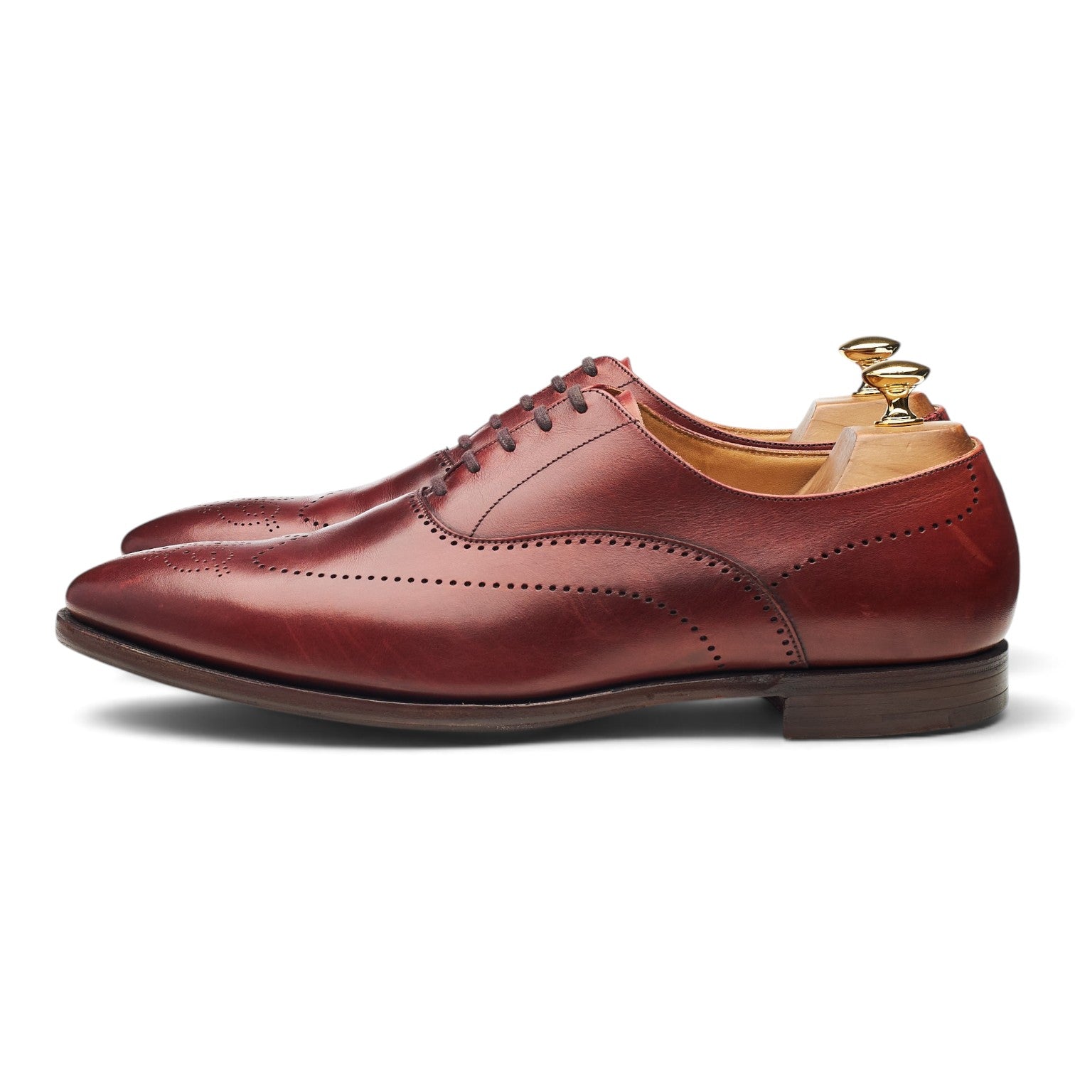 Crockett & Jones Weybridge oxford cuir bordeaux UK 10
