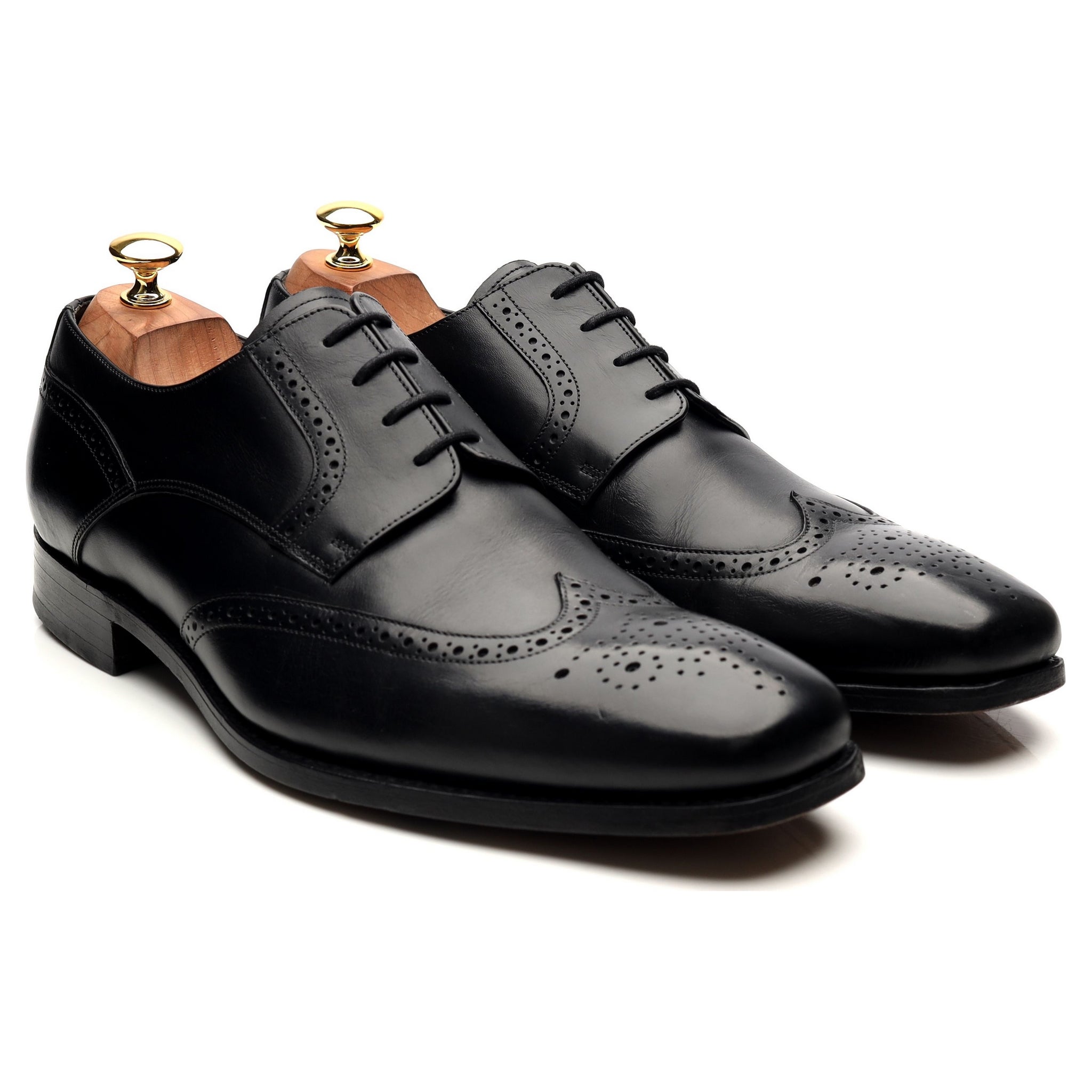 Barker Toddington derby brogue cuir noir UK 10 large