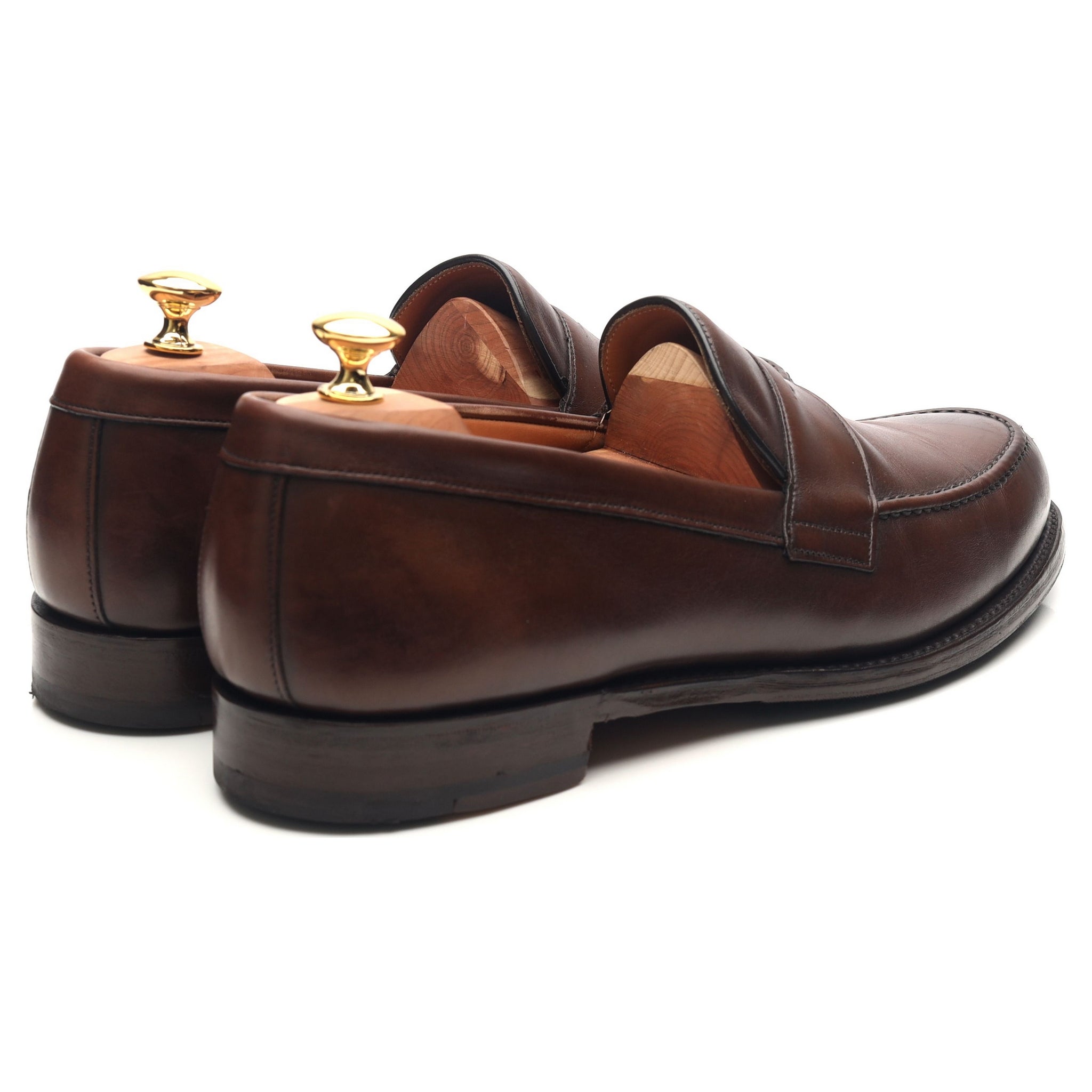 Cheaney Hudson mocassins cuir marron foncé 11 UK
