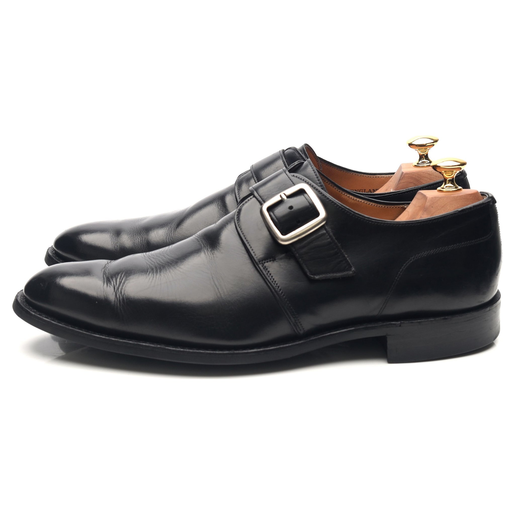 Cheaney Moorgate monk cuir noir pointure 9,5