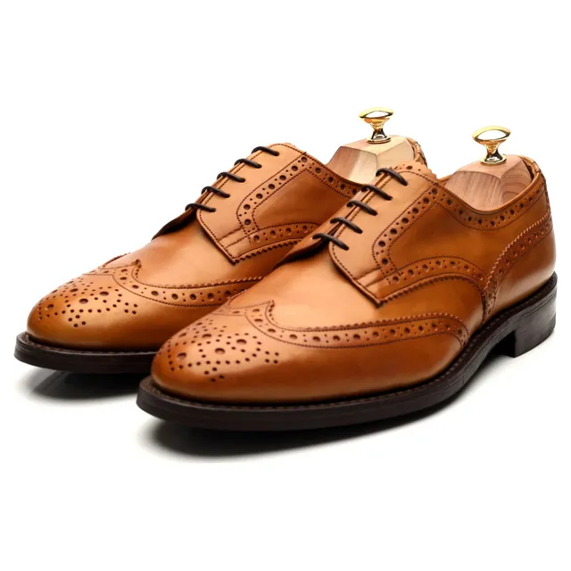 Tricker's Durham derby brogue cuir marron UK 11