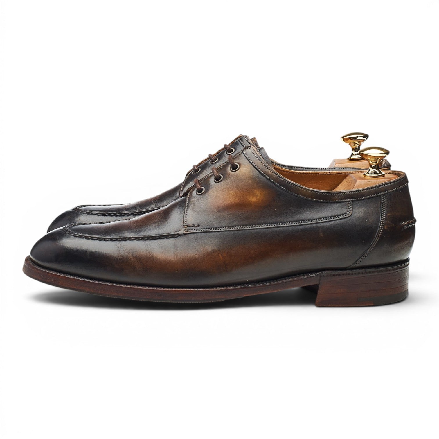 Gaziano & Girling Bespoke derby cuir marron UK 6.5