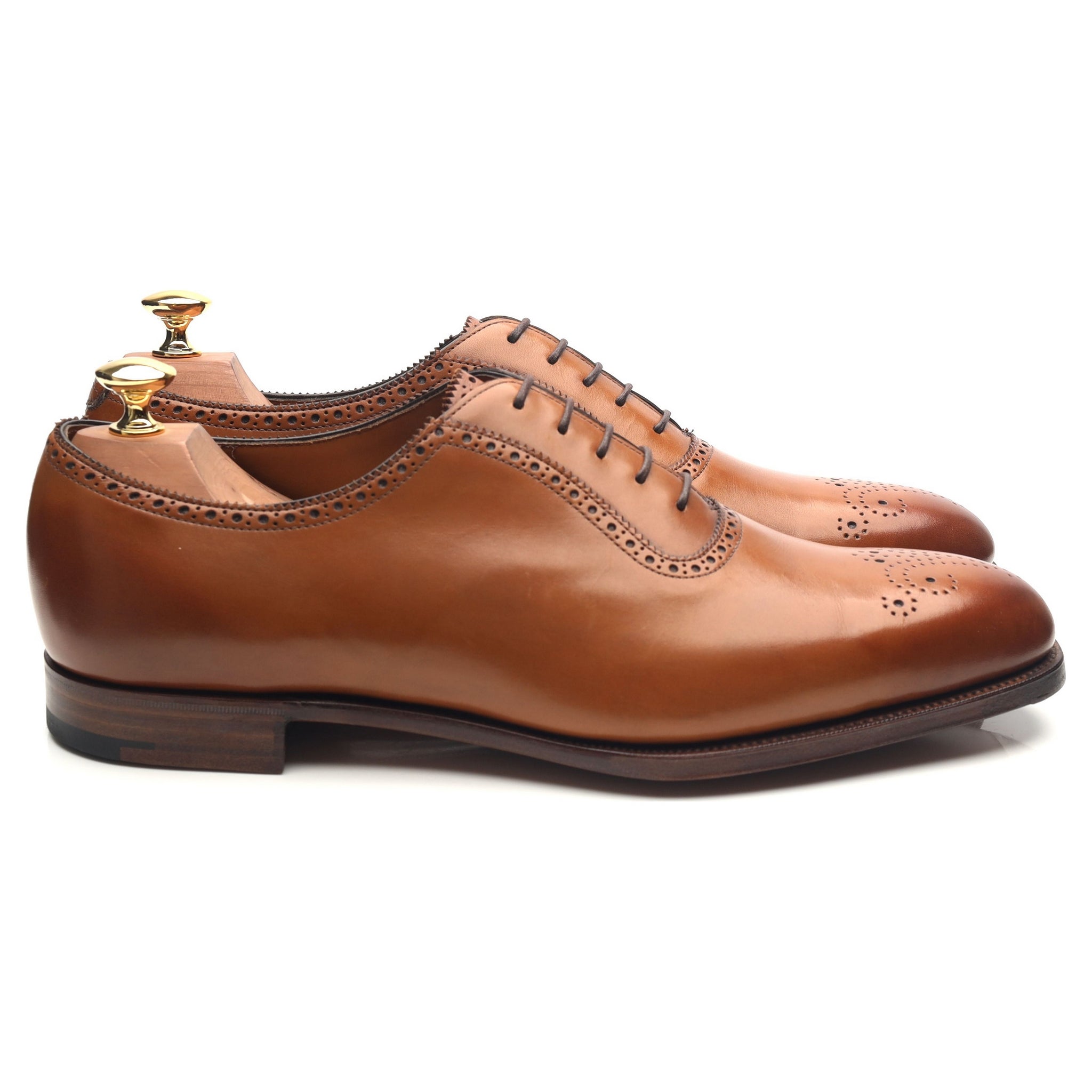 Edward Green Walcot richelieu cuir marron UK 9,5