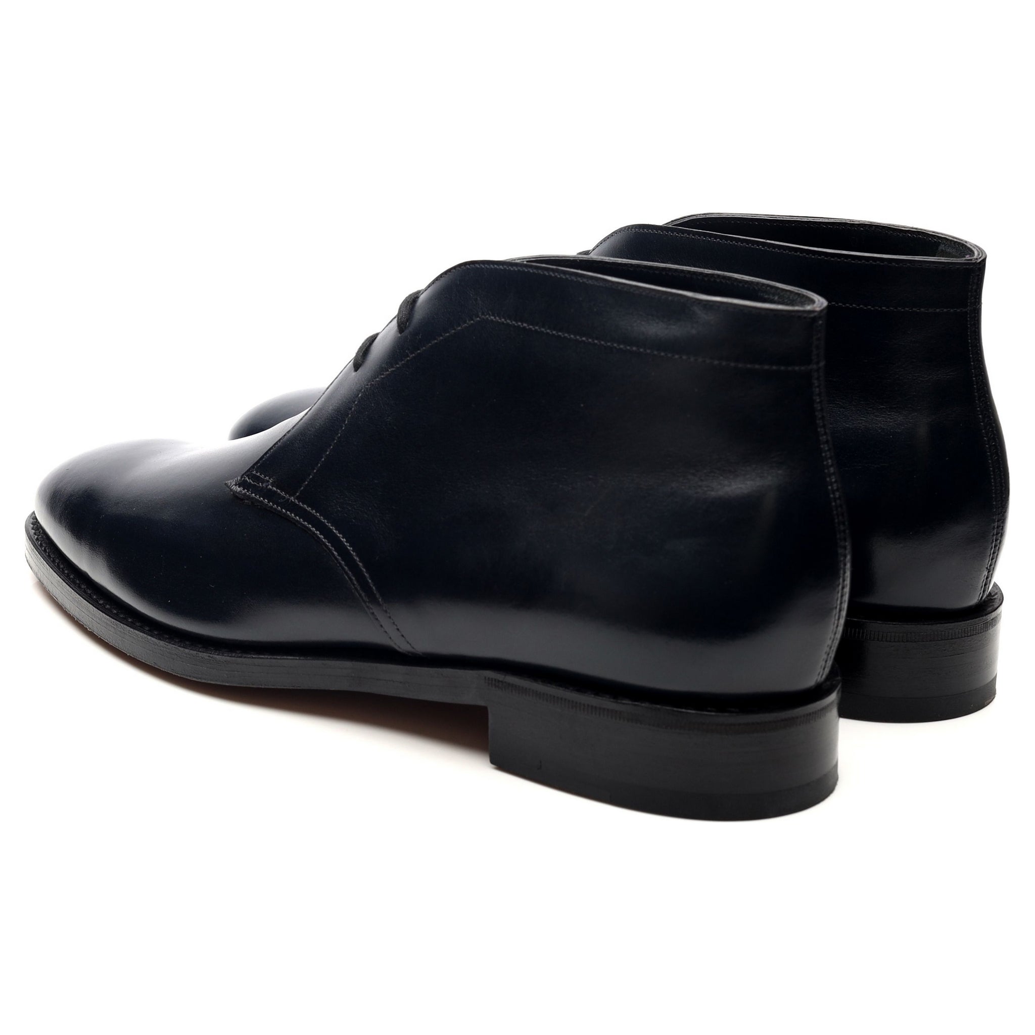 John Lobb Heywood bottines cuir bleu marine pointure UK 7